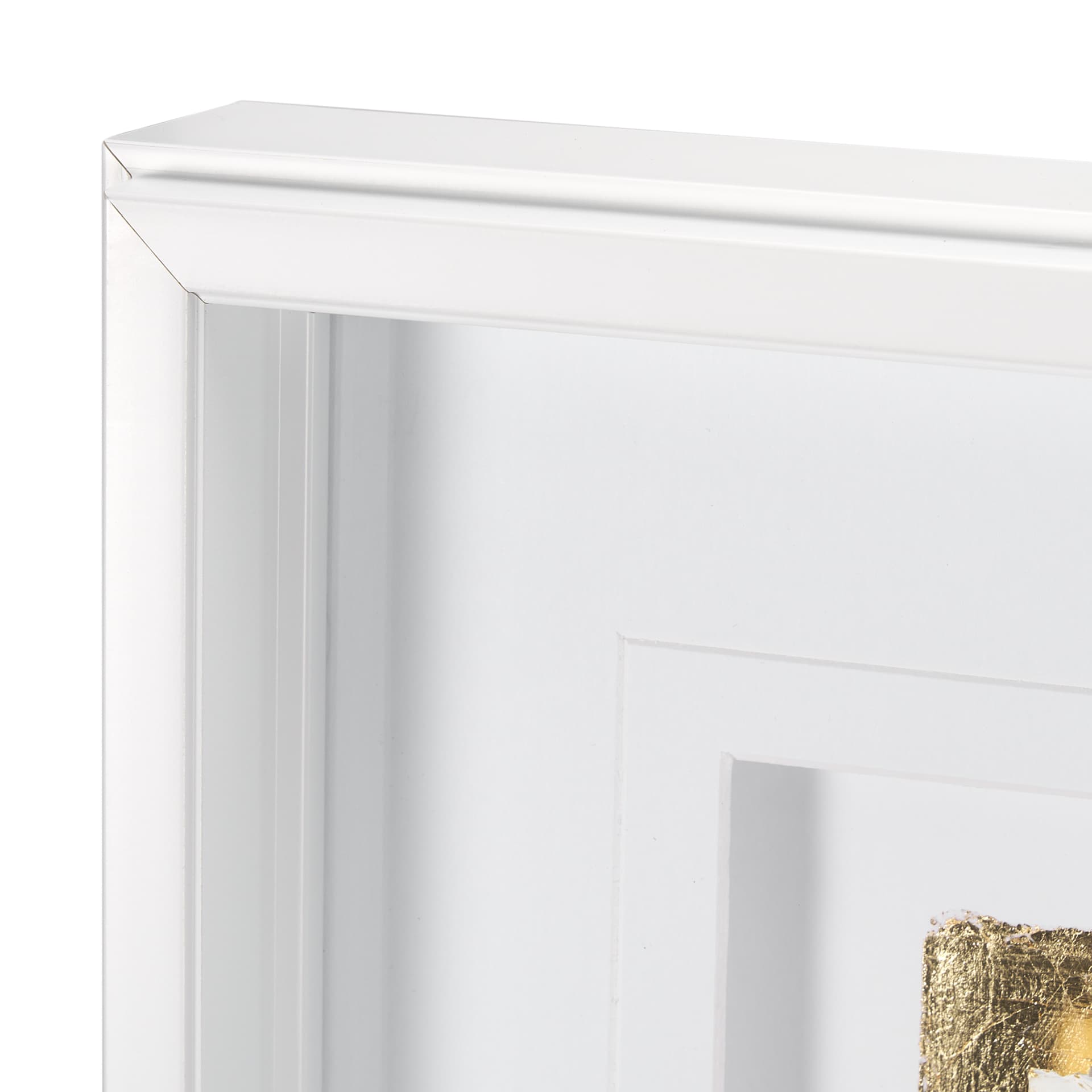 Caldera White by Studio M a handmade Original Framed Artwork under Glass — product photograph