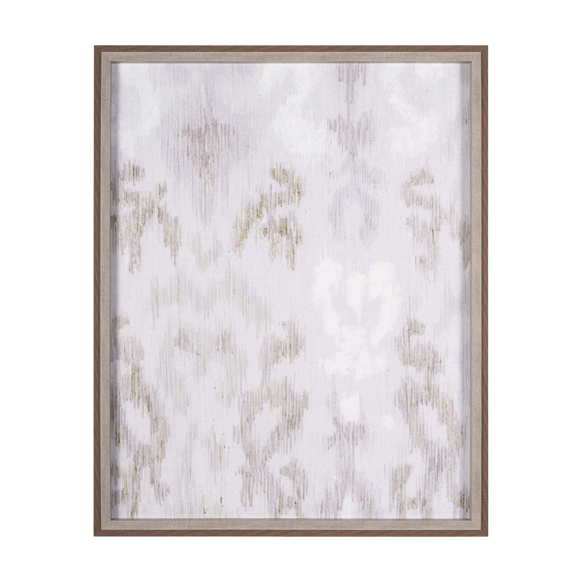 Ikat Patterns I by Silvia Krause a Hand Embellished Textured Framed Art Print — product photograph
