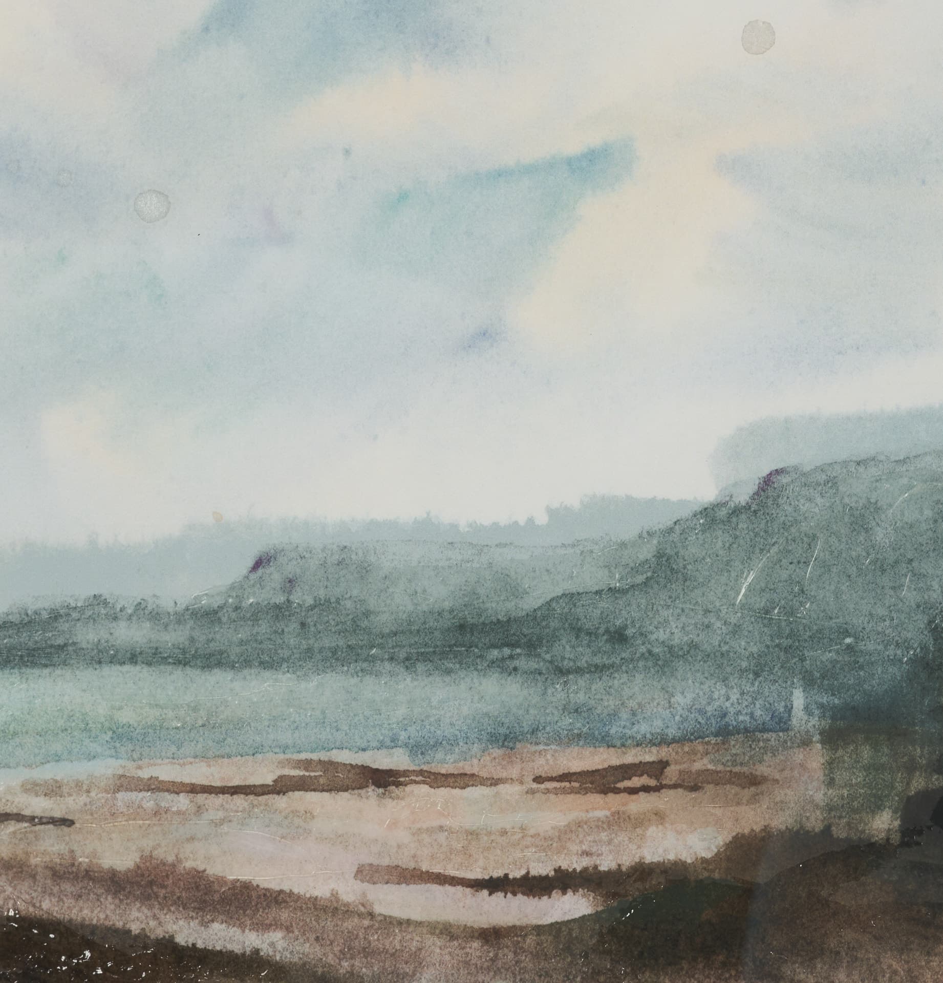 Shoreline Beauty I by Mercana Studio Hand Embelished Framed Artwork Matted under Glass — product photograph