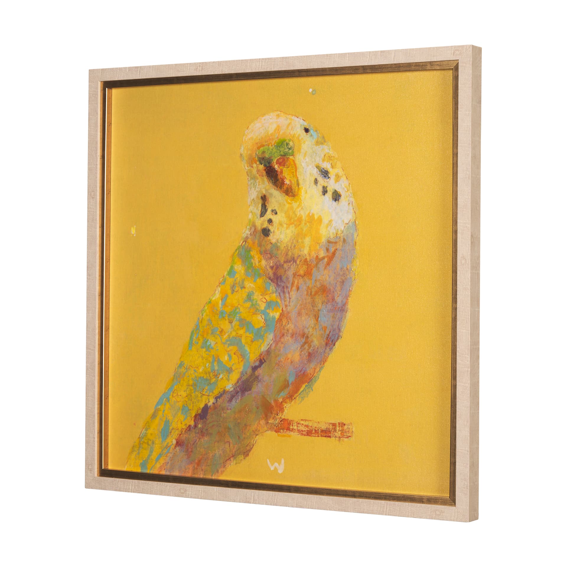 Bright Birds I by Roy Woodland a Hand Embellished Textured Framed Art Print — product photograph