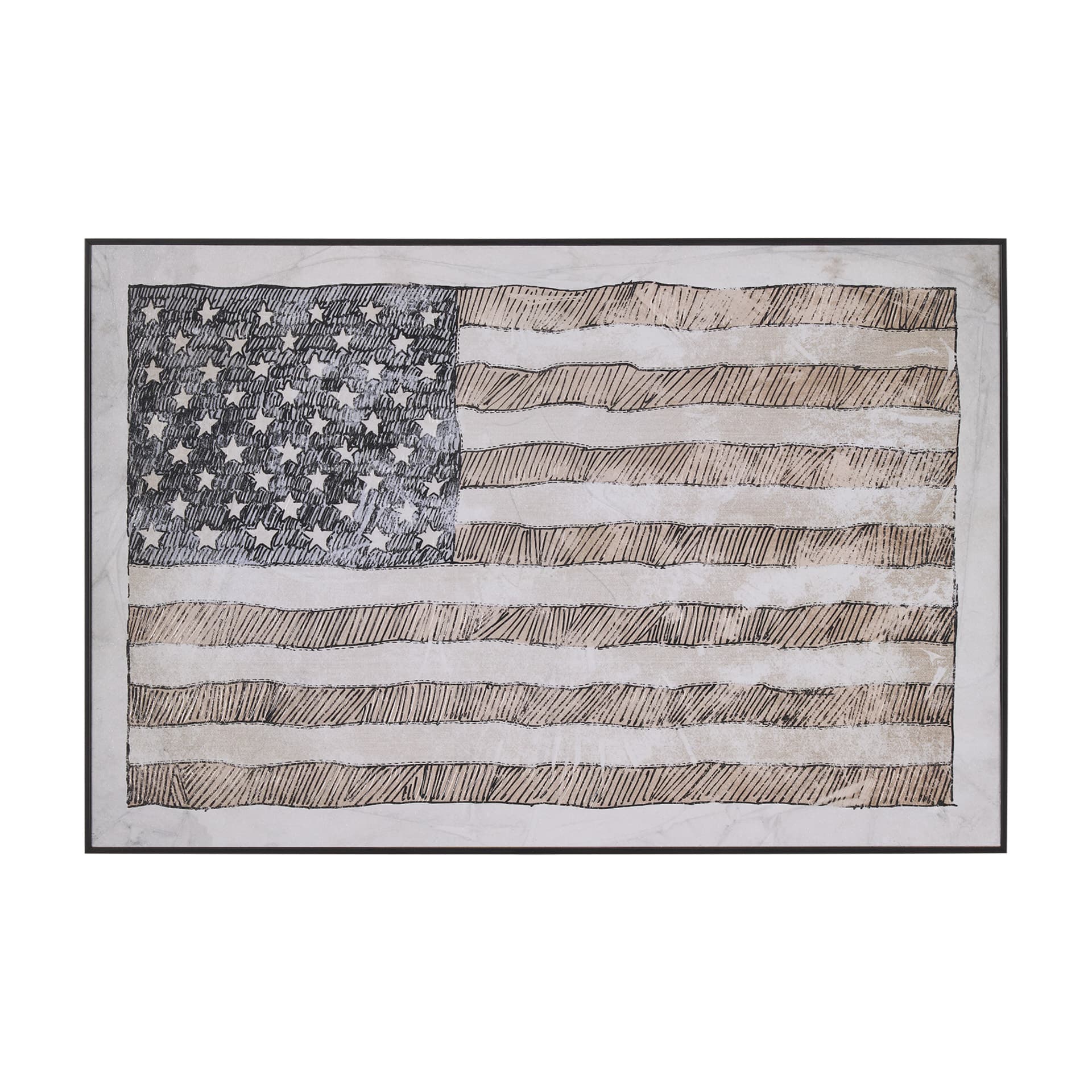 USA Flag by Mercana Studio a Hand Embellished Framed Art Print — product photograph