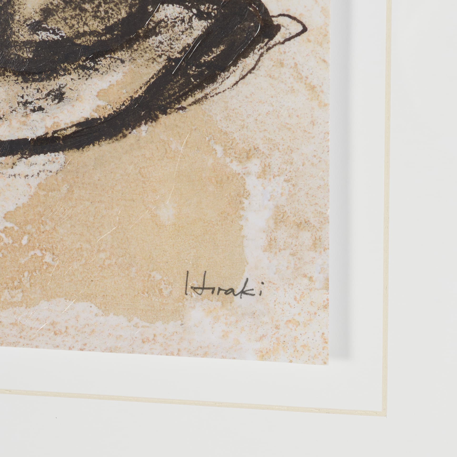 Campaign by Mercana Studio Hand-Embellished Textured Framed Artwork Matted under Glass — product photograph