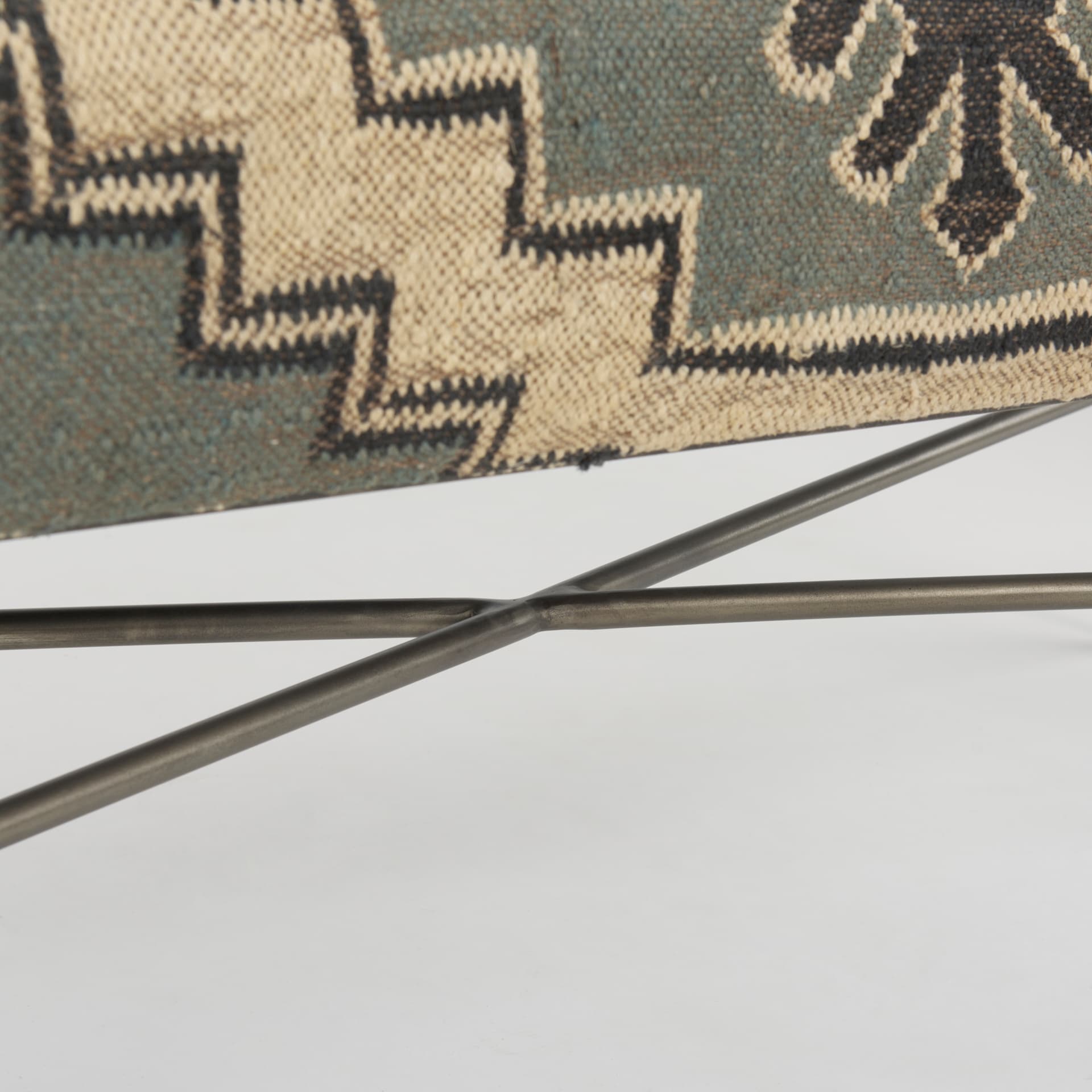 Avery I 55L x 17W Multi Colored Upholstered Patterned Seat Accent Bench — product photograph