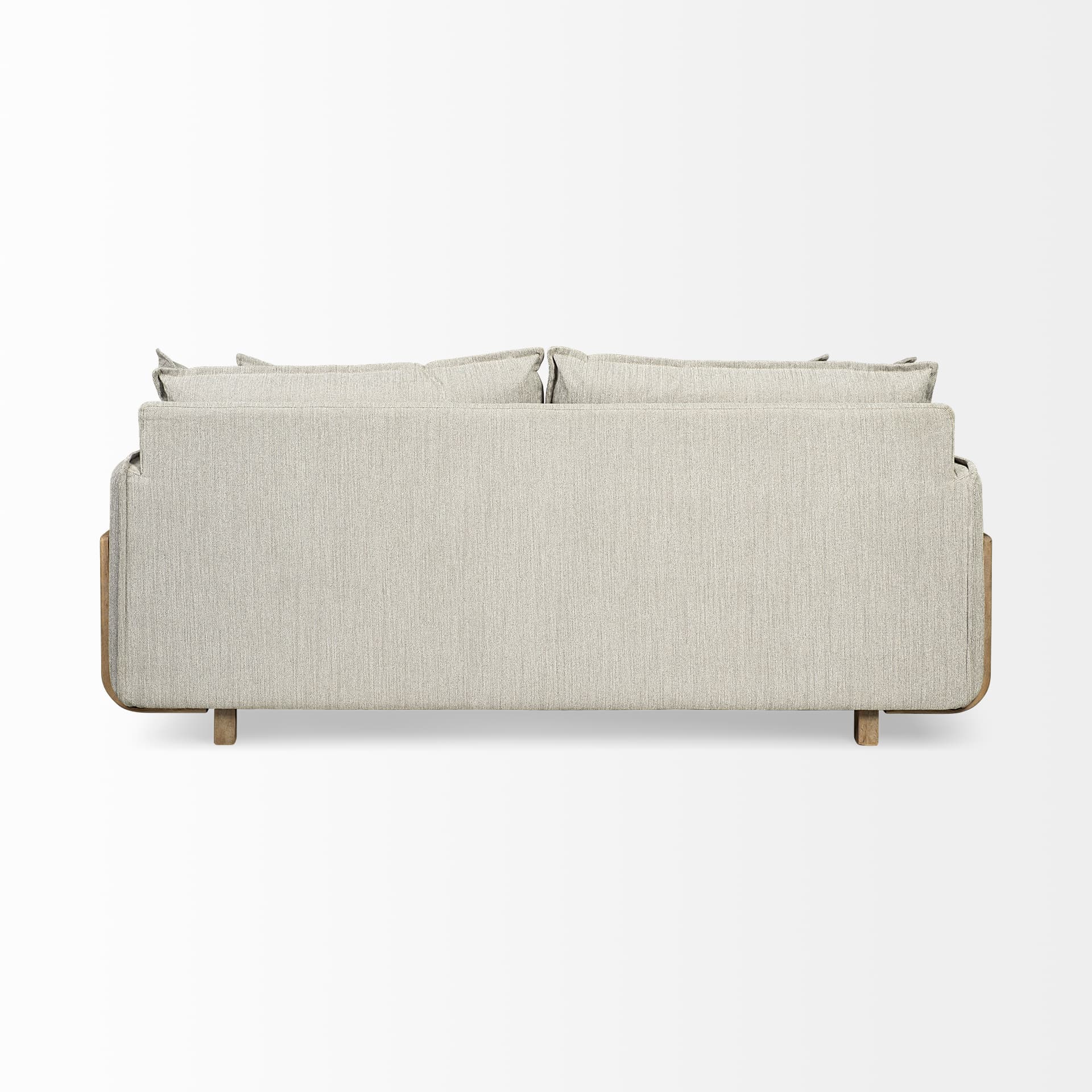 Roy I 84" Frost Gray Upholstered Three Seater Sofa — product photograph