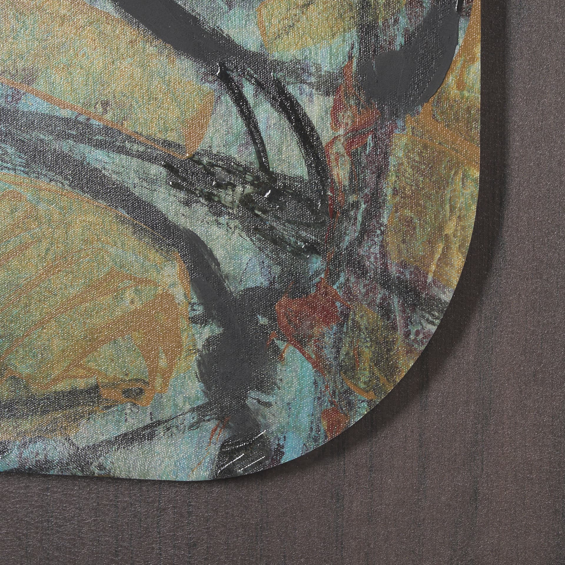 Happenings I by Mercana Studio a Hand Embellished Textured Framed Art Print Matted under Glass — product photograph