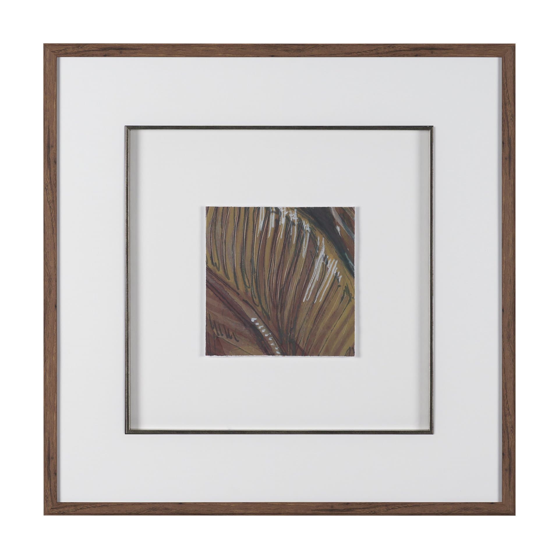 Patterned Silence II by Mercana Studio Hand Embelished Framed Artwork Matted under Glass — product photograph