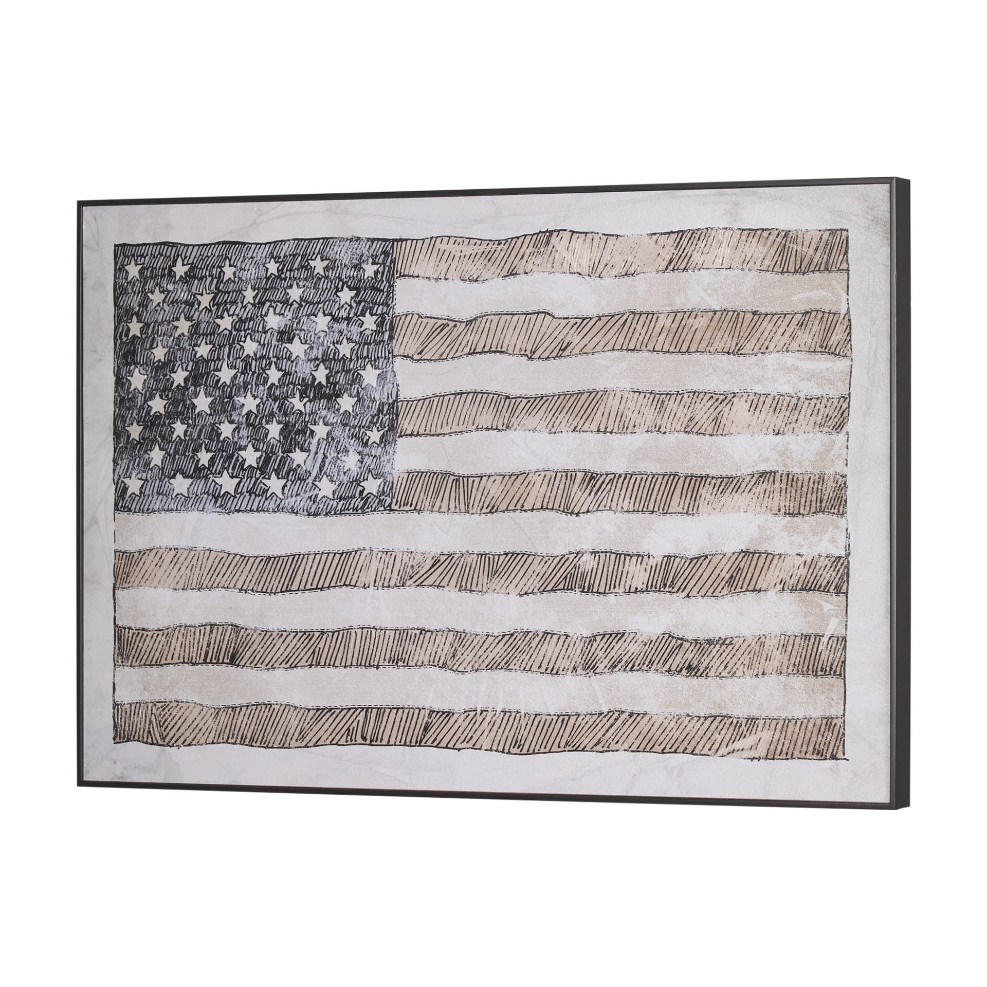 USA Flag by Mercana Studio a Hand Embellished Framed Art Print — product photograph