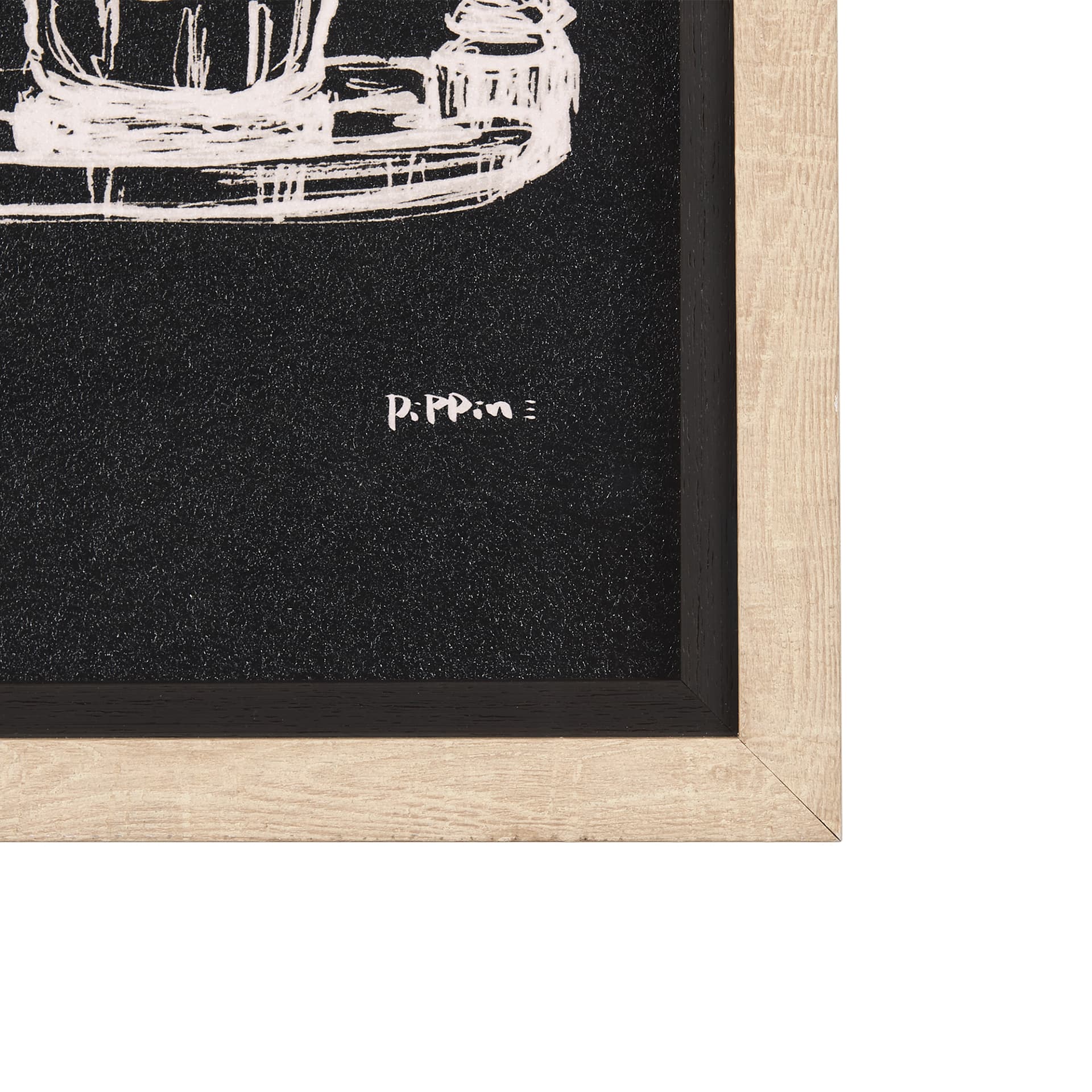 Coffee Maker Study by Mercana Studio a Hand Embellished Textured Framed Art Print Matted under Glass — product photograph