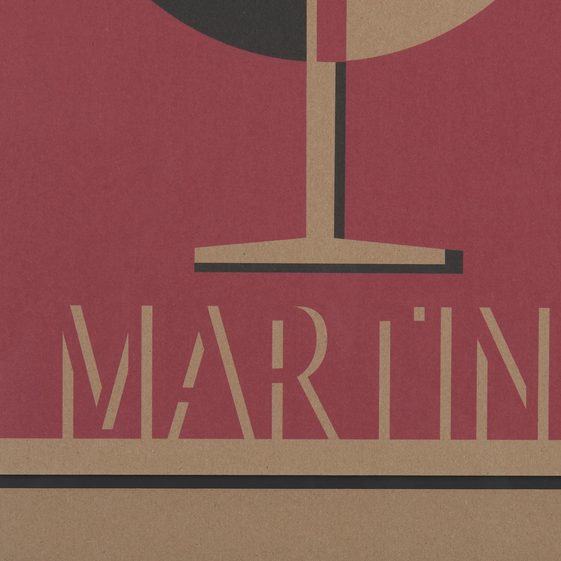 Martini by Simeng a Framed Art Print Matted under Glass — product photograph