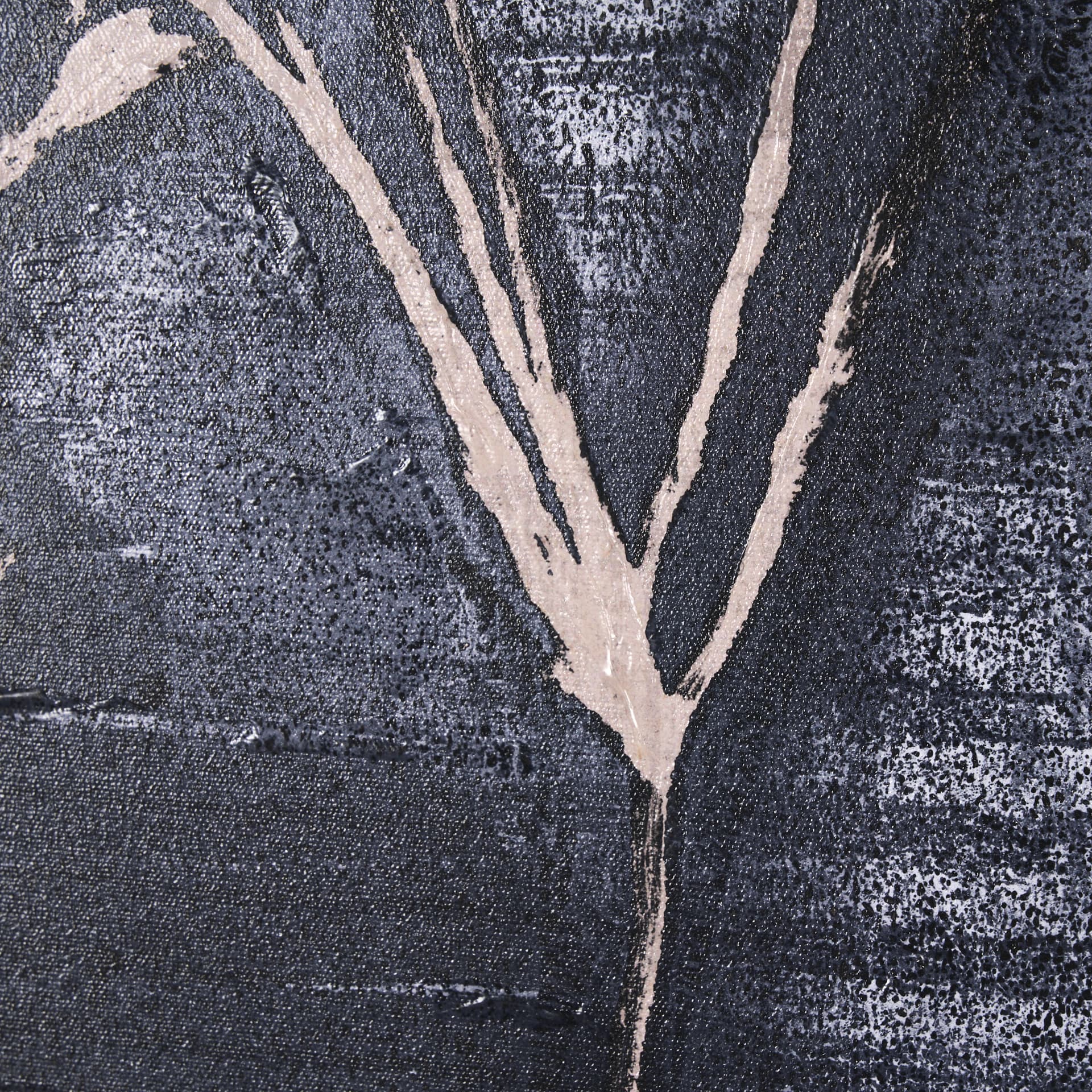 Herbes Hautes Indigo I by Mercana Studio a Hand Embellished Textured Framed Art Print — product photograph
