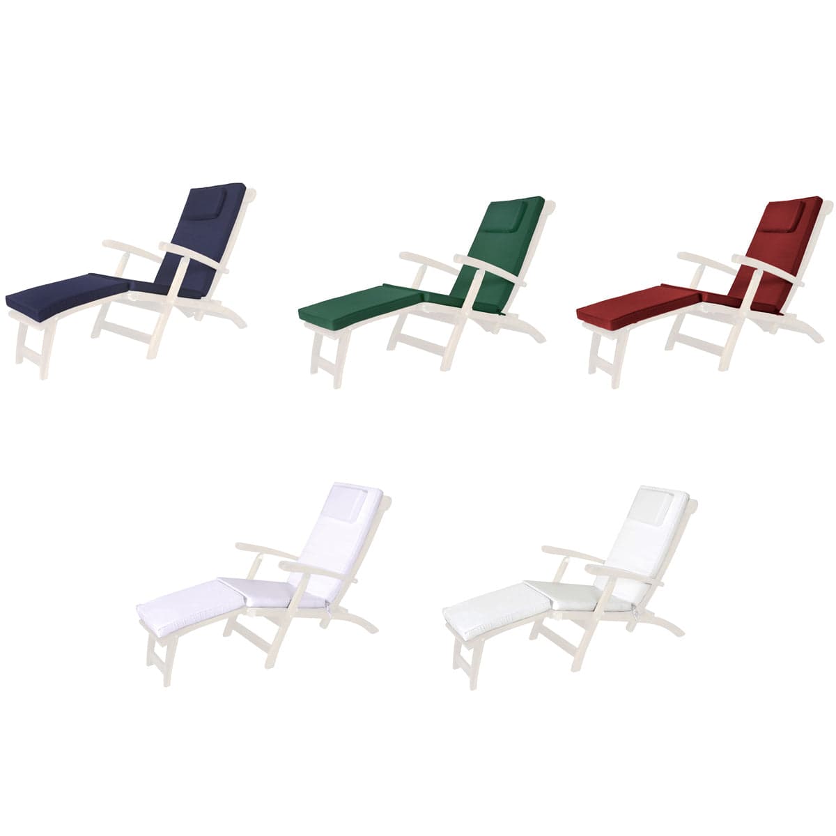 Steamer Chair Green Cushion TC53-G — product photograph