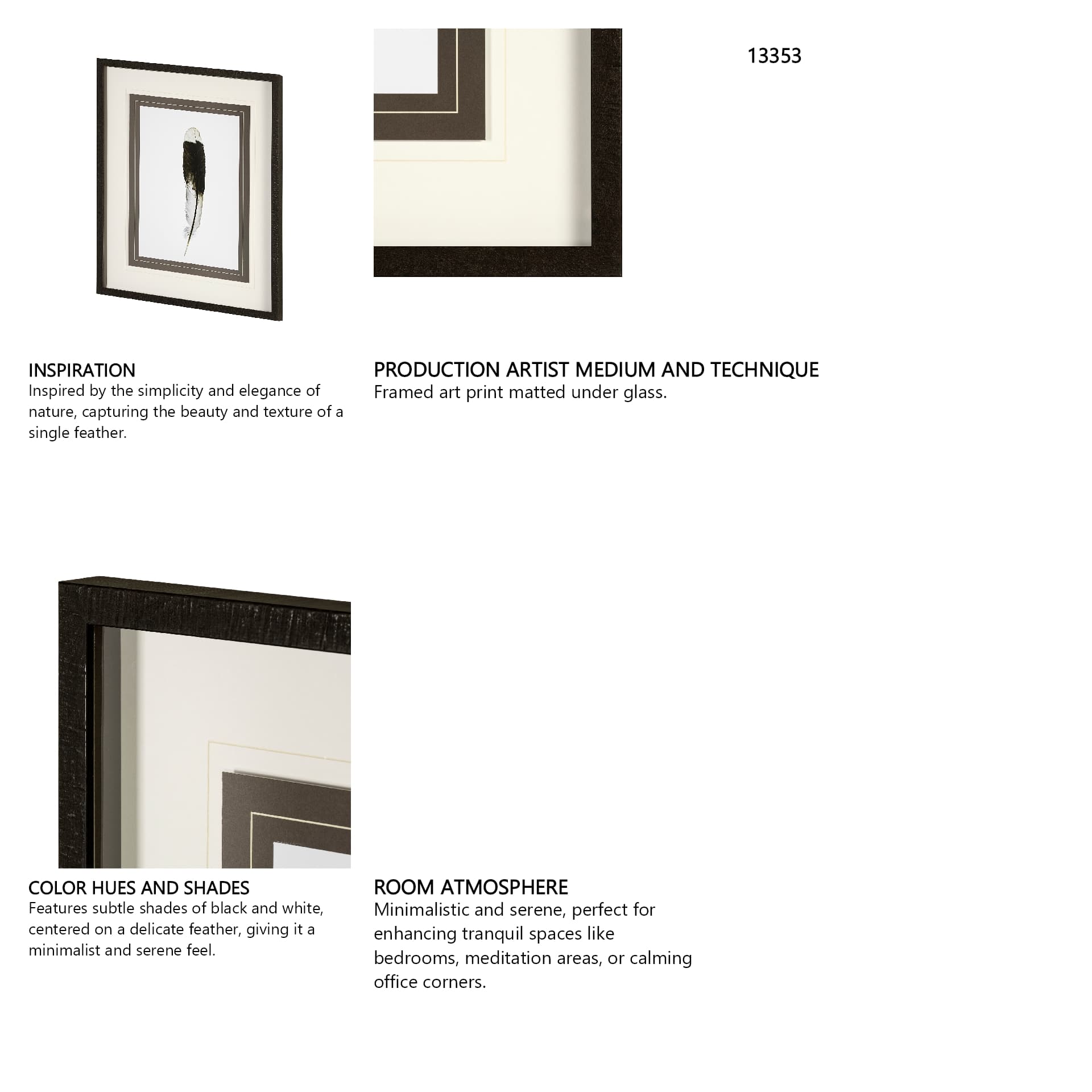 Flying solo by Nancy Crowell a Framed Art Print Matted under Glass — in a styled room
