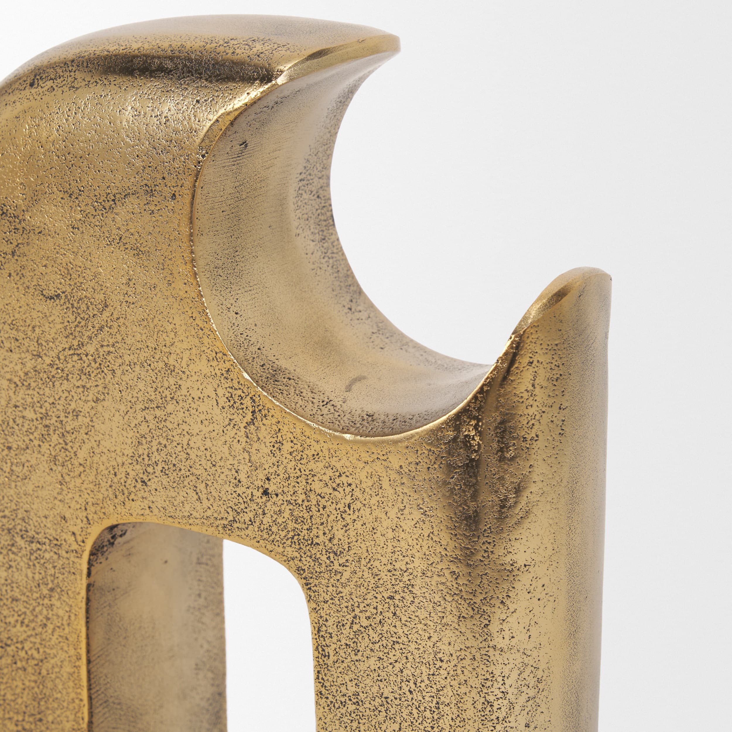 Renni Antiqued Brass Small Decorative Sculpture — product photograph