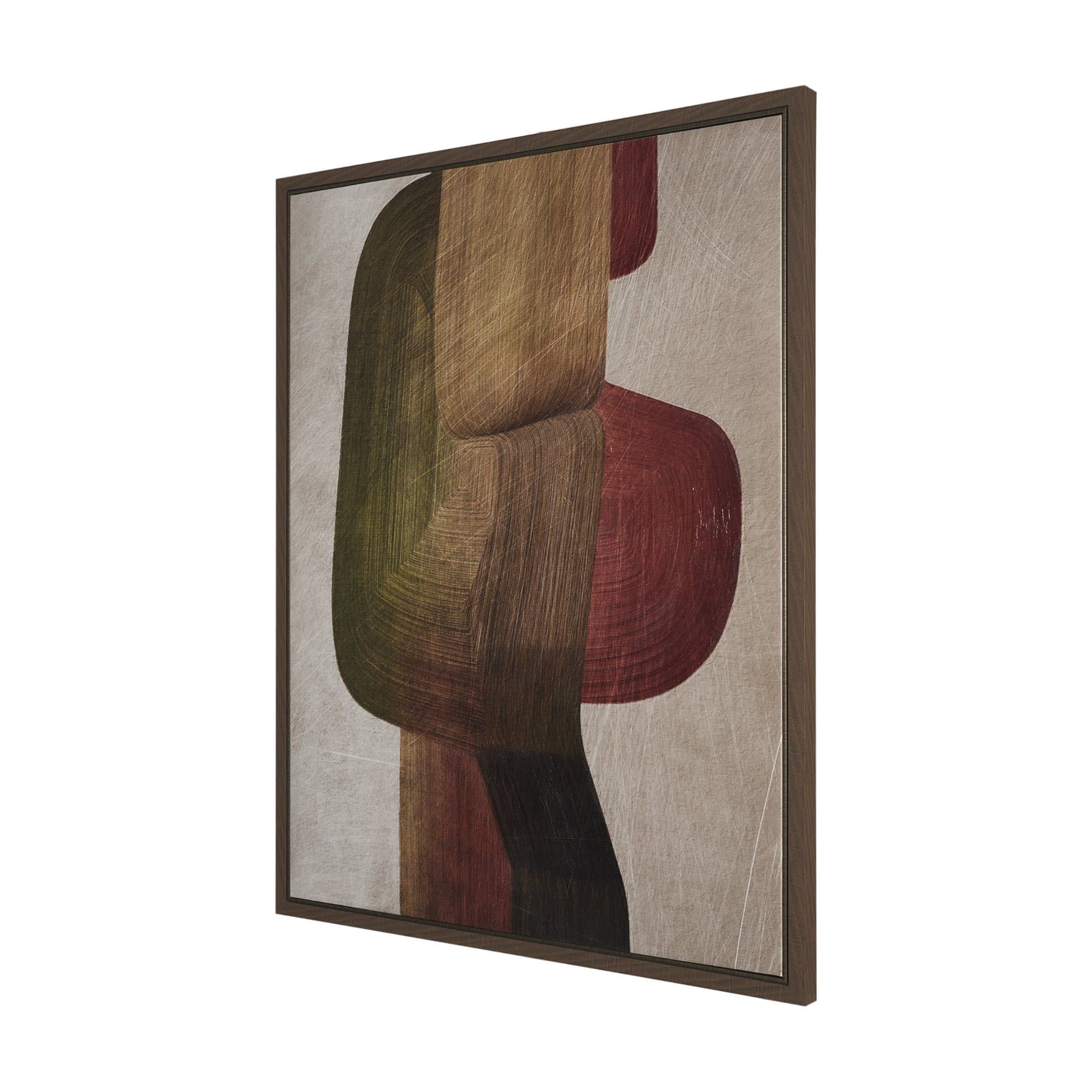 Alma - Metal Brushes II by Mercana Studio a Hand Embellished Textured Framed Canvas — product photograph