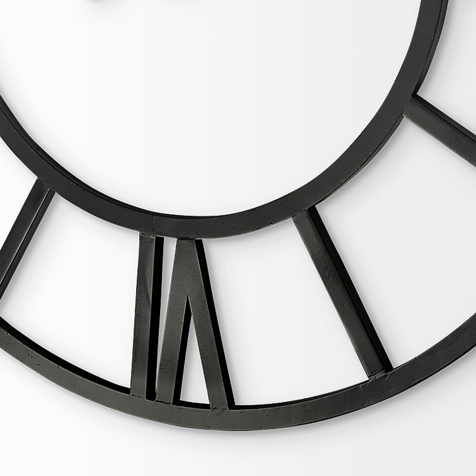 Stoke 54" Round Giant Oversized Industrial Wall Clock — product photograph