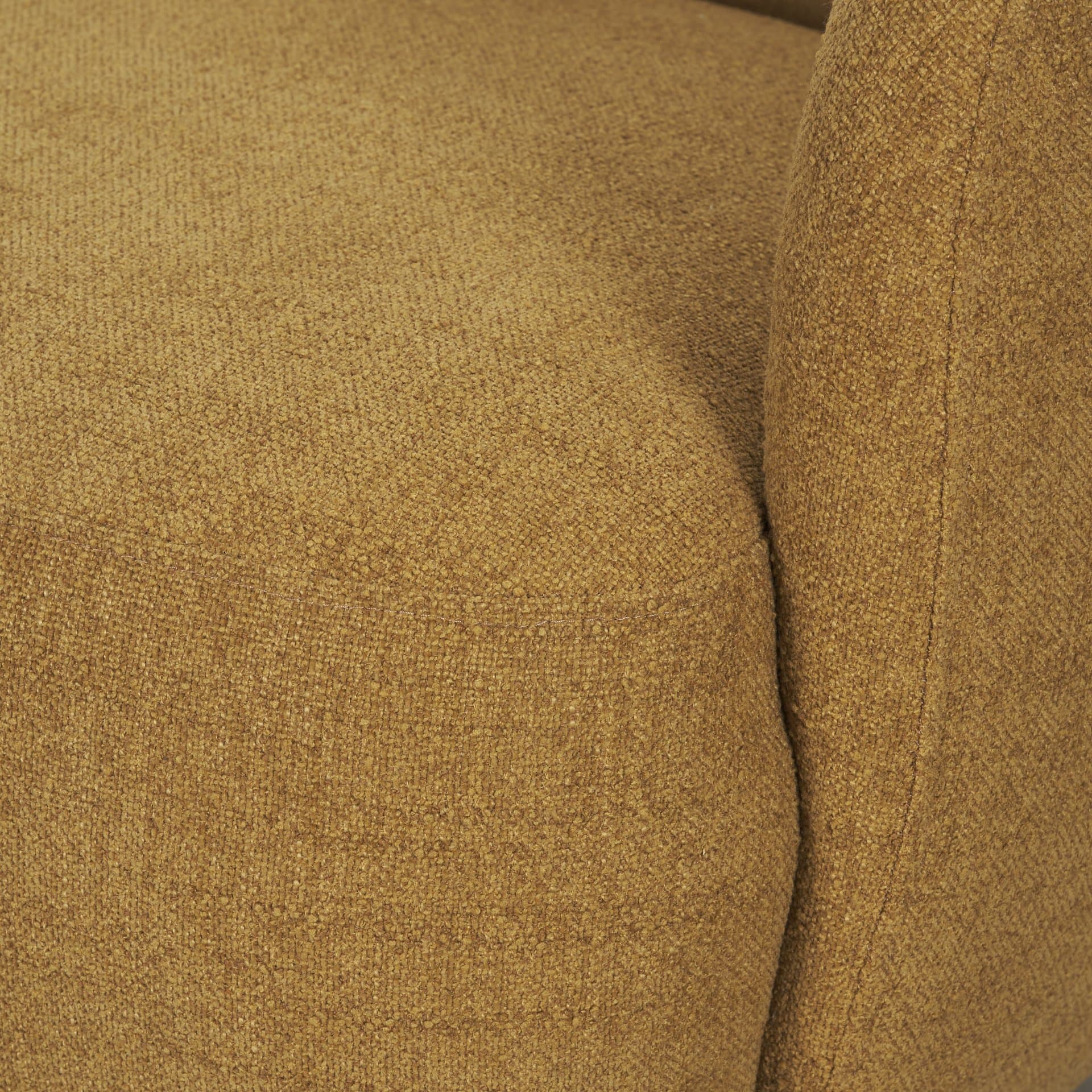 Hudson Mustard Fabric Upholstered Swivel Chair — product photograph