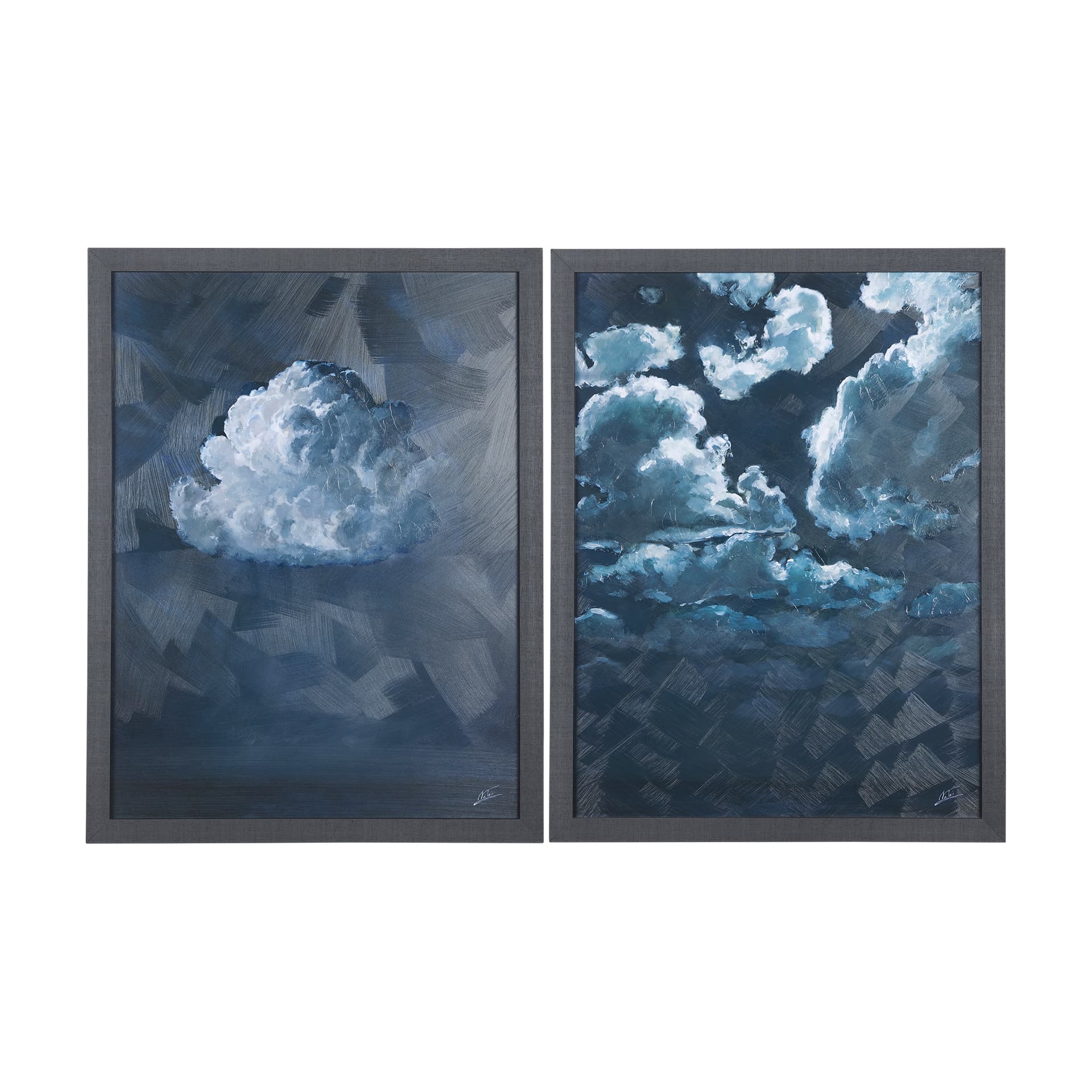 Night cloud I by Mercana Studio a Hand Embellished Textured Framed Art Print — product photograph