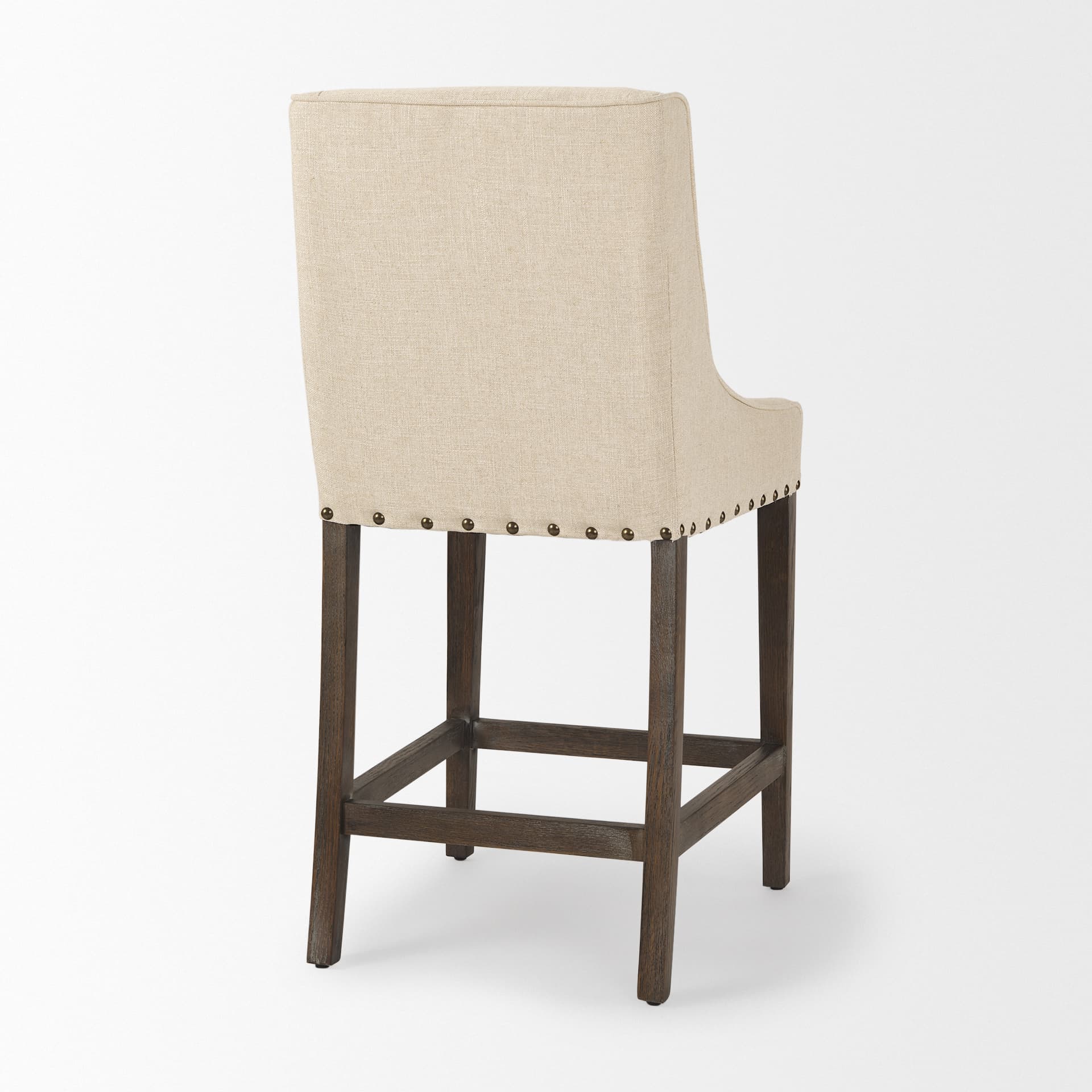 Kensington Backless 43in Seat Counter Stool | Medium Brown Wood — product photograph
