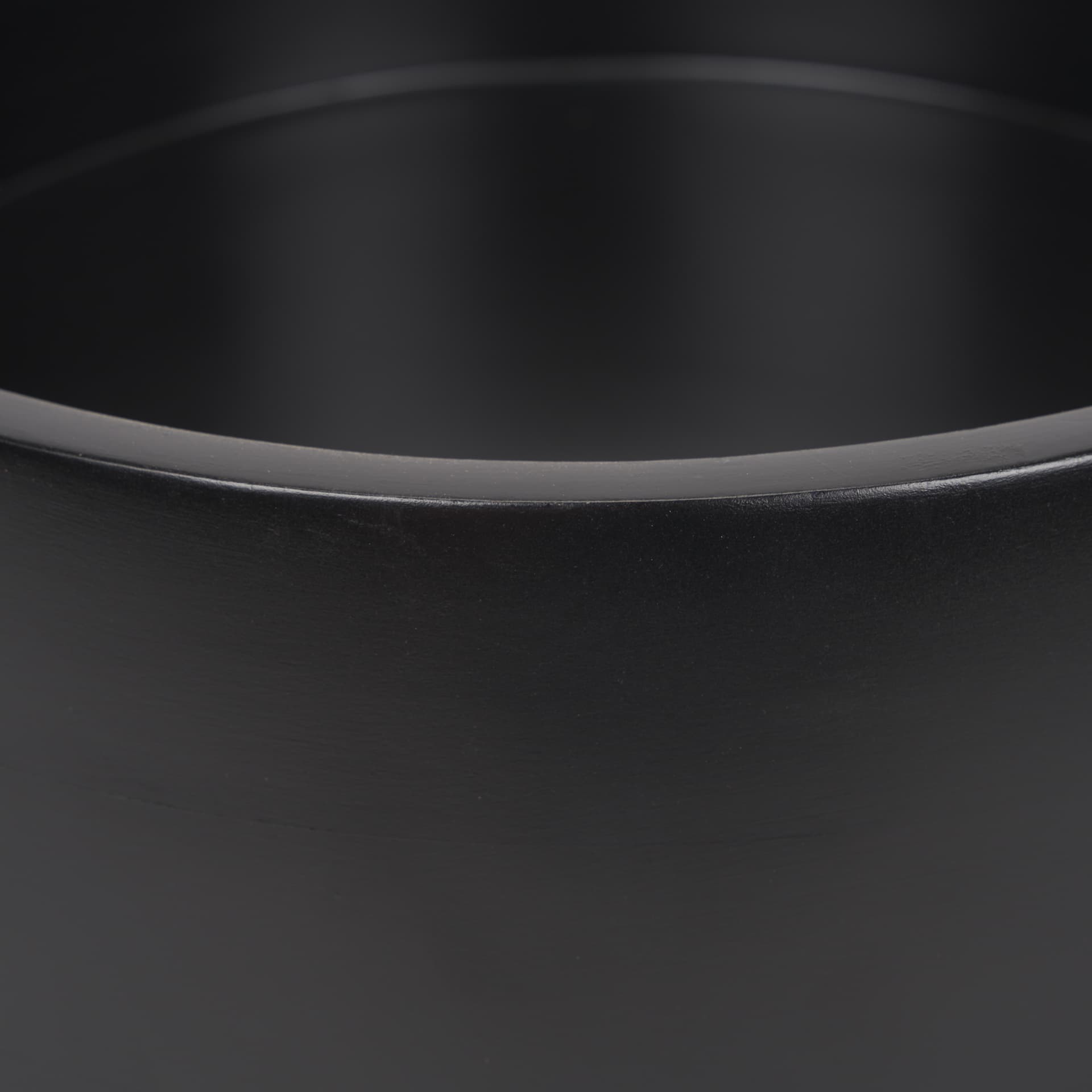Kadara Black Solid Wood Decorative Bowl — product photograph
