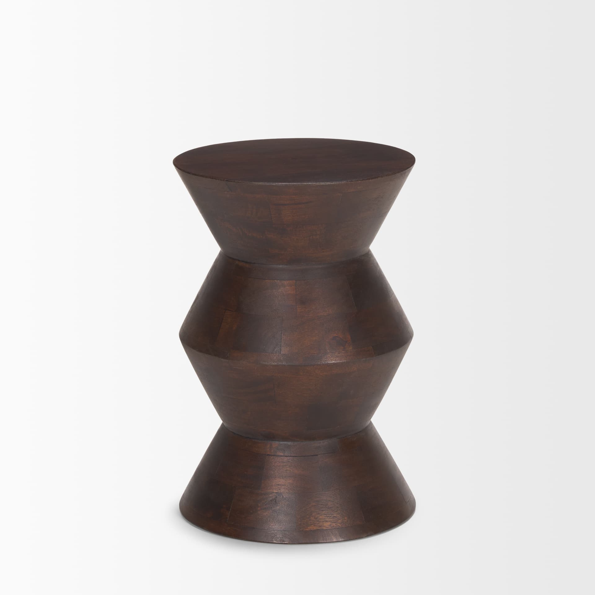 Odessa Dark Brown Wood Accent Table — product photograph
