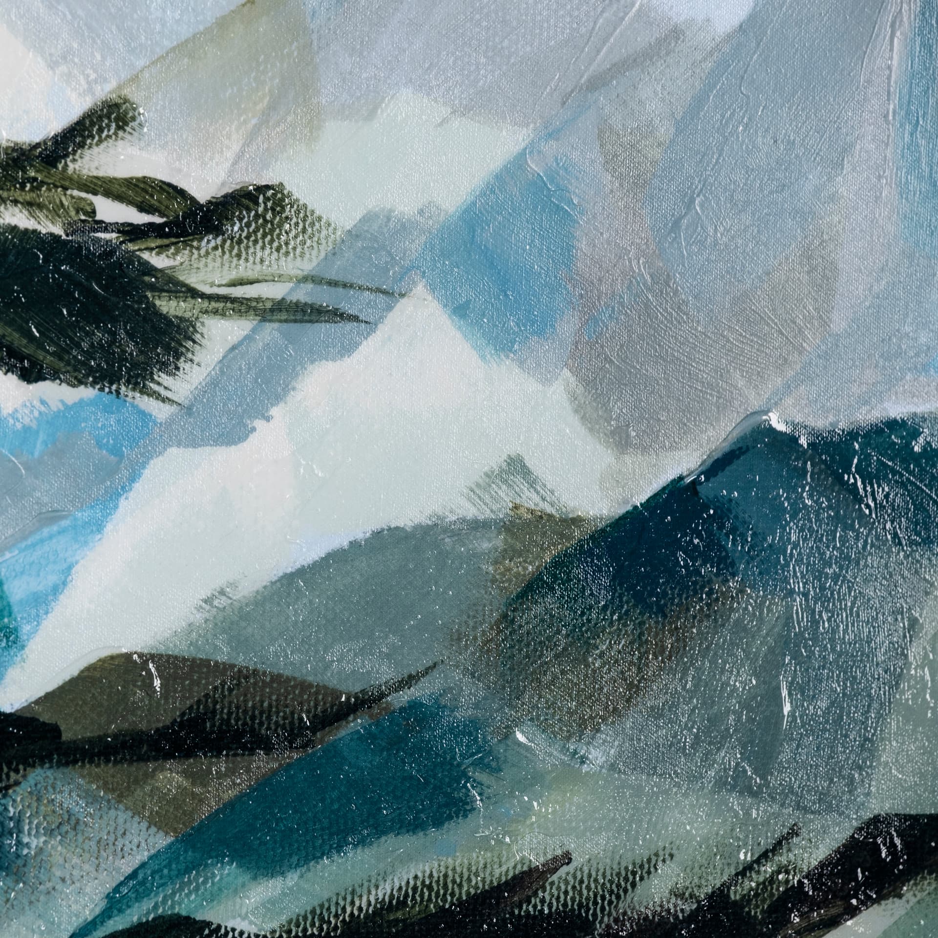 Vista I by Mercana Studio a Hand Embellished Textured Canvas — product photograph