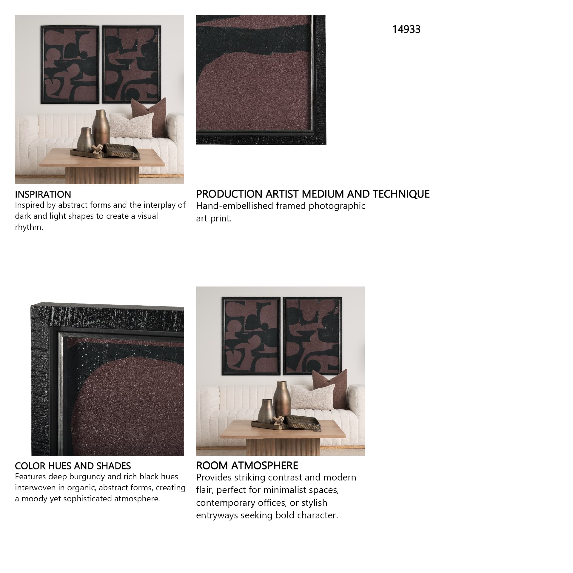 Tempelhof by Mercana Studio a Hand Embellished Textured Framed Art Photograph Matted under Glass — in a styled room