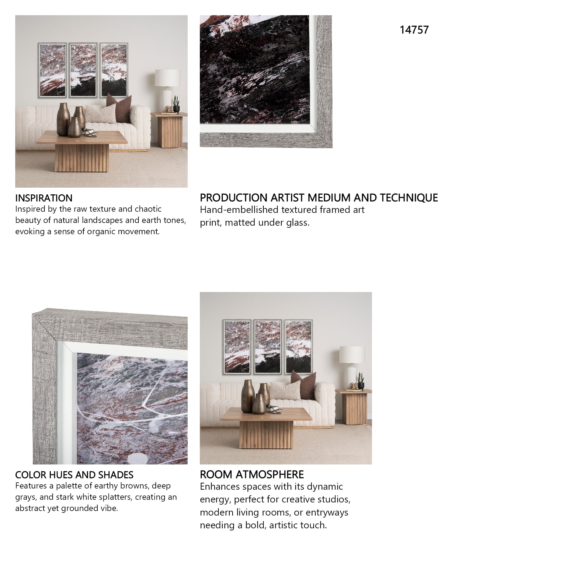 Sakura Rain I by Mercana Studio a Hand Embellished Textured Framed Art Print Matted under Glass — in a styled room