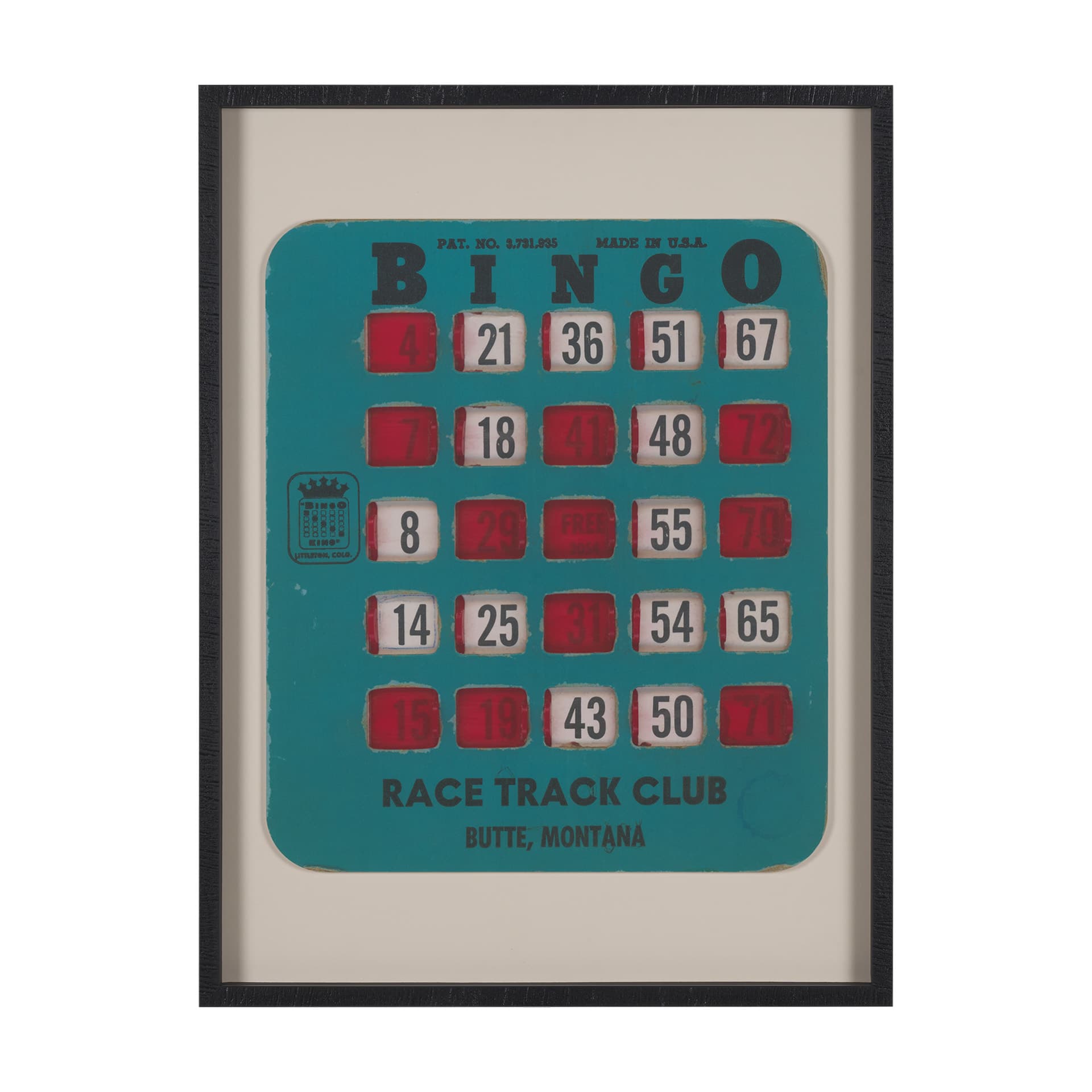 Chasing Numbers II by Zap Studio a Framed Art Print Matted under Glass — product photograph