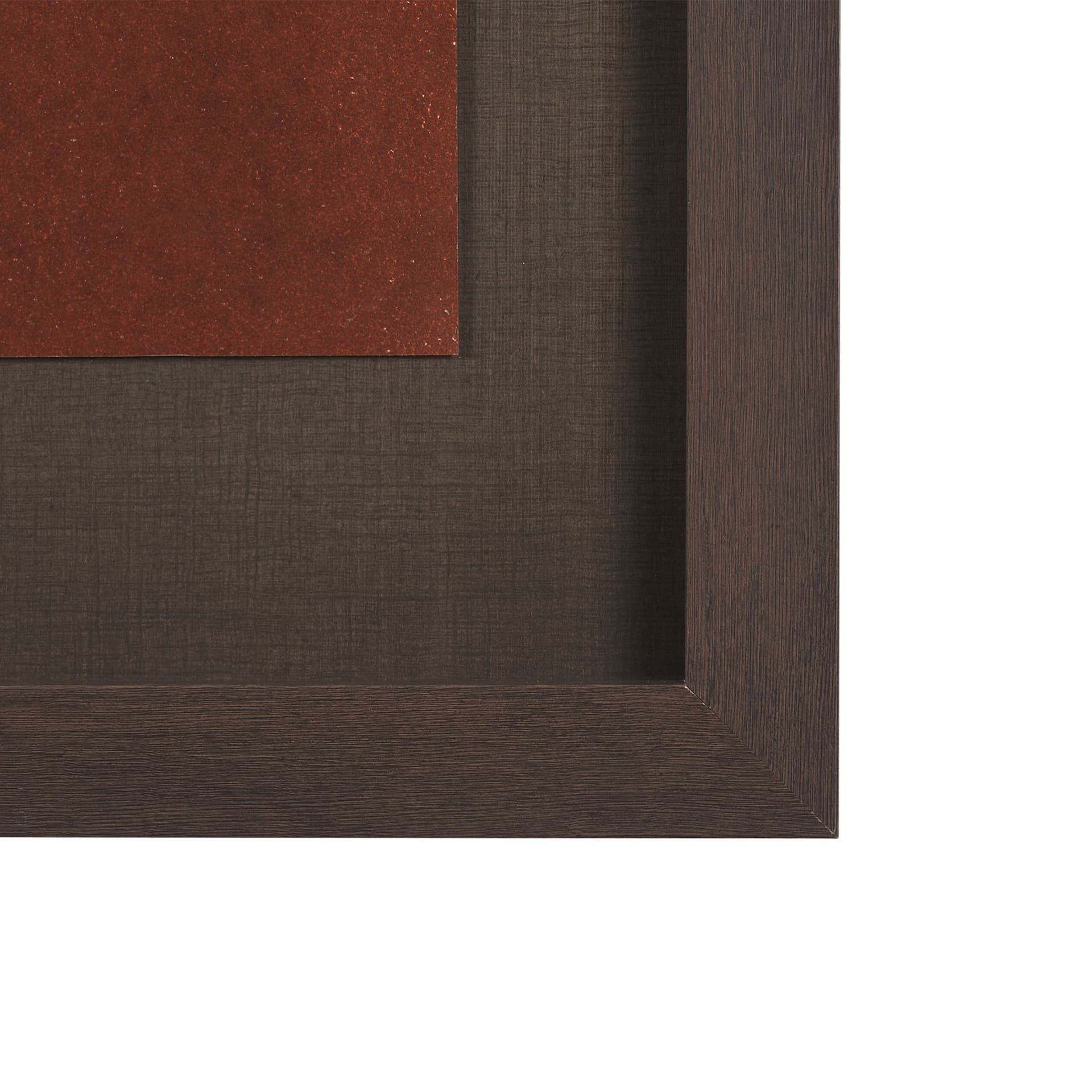 Nutmeg Fern 4 by Mary Margaret Briggs Hand Embellished Textured Framed Art Print Matted under Glass — product photograph