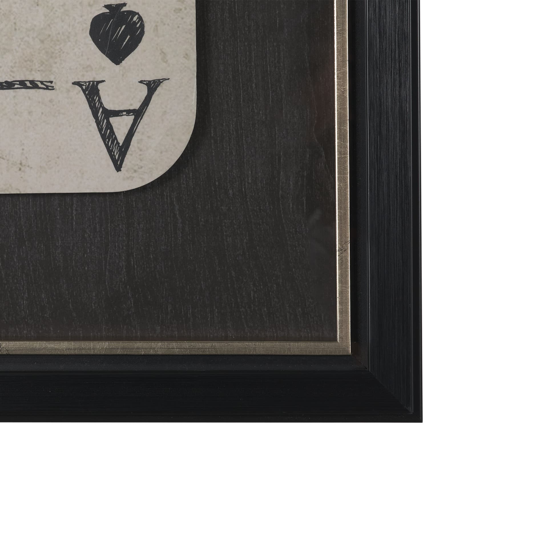 Aces Wild III by Mercana Studio Textured Framed Artwork Matted under Glass — product photograph