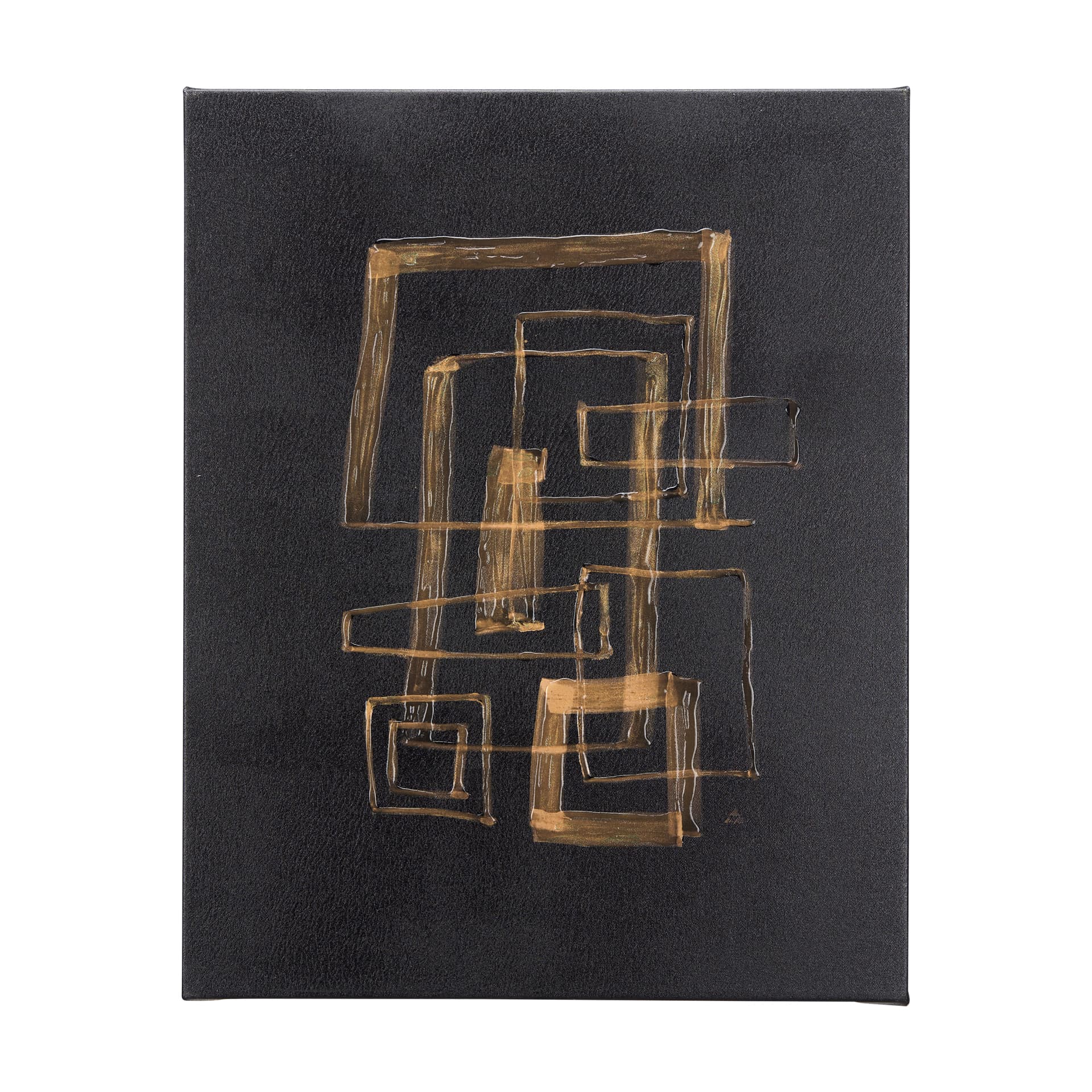 Lines IV by Mercana Studio a Hand Embellished Textured Canvas — product photograph