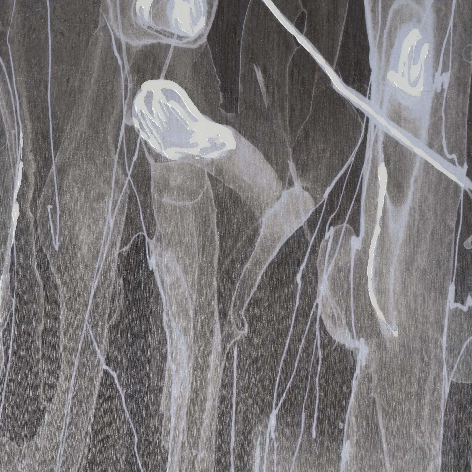 Stratum III by Natalia Boychenko-Tariq Hand-Embellished Textured Framed Artwork Matted under Glass — product photograph