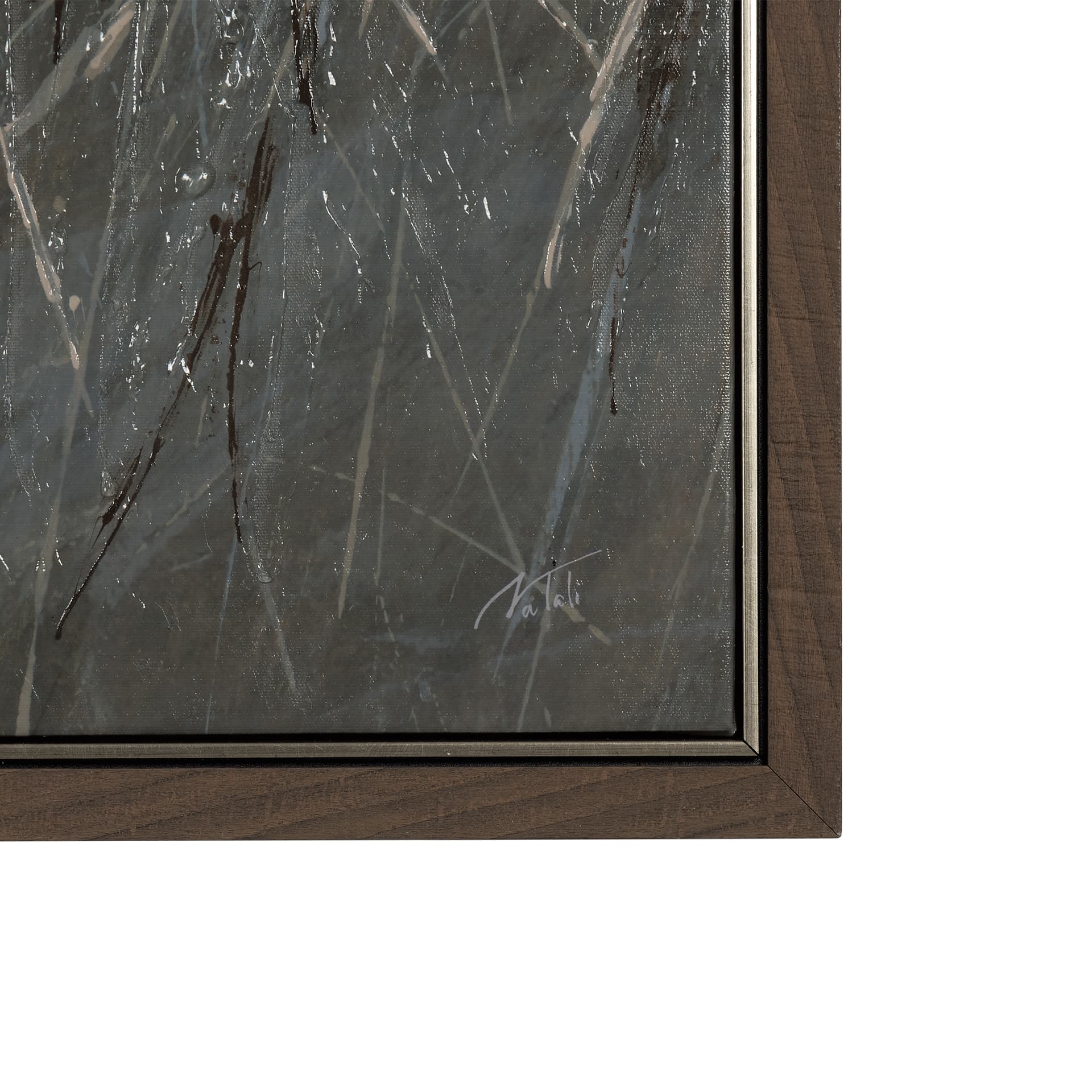 Chilly Breeze I by Mercana Studio a Hand Embellished Textured Framed Canvas — product photograph
