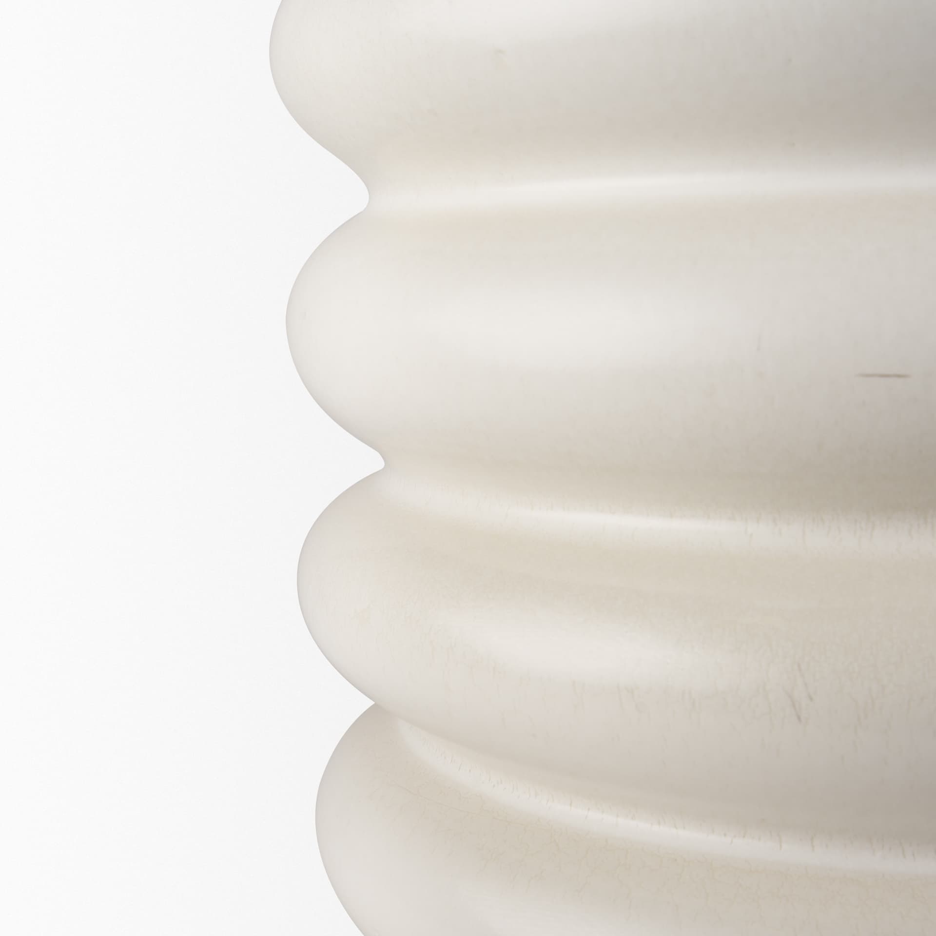 Twyla Tall Cream Glazed Floor Ceramic Vase — product photograph