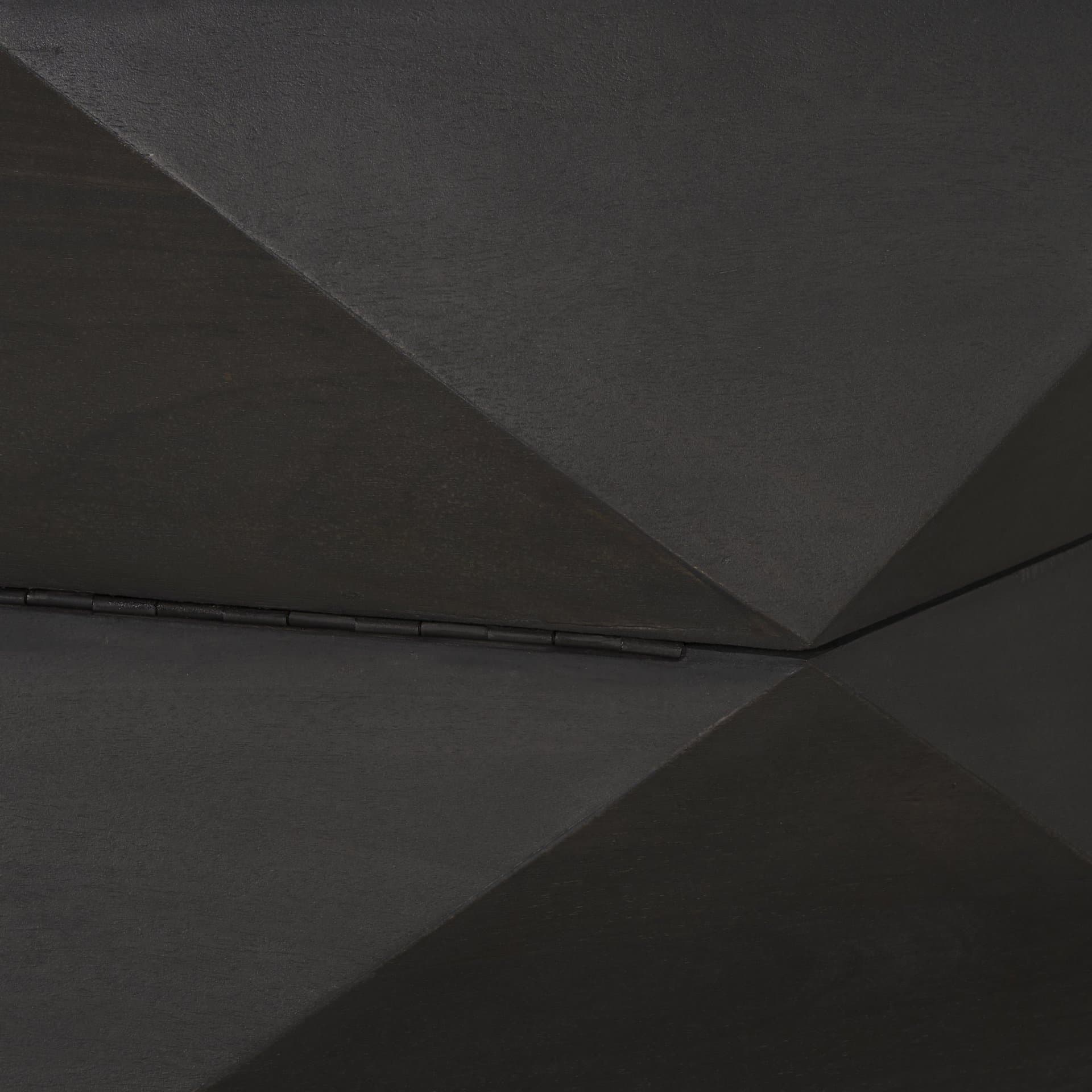 Arreto 36" Hexagonal Hinged Solid Wood Top and Base Coffee Table — product photograph