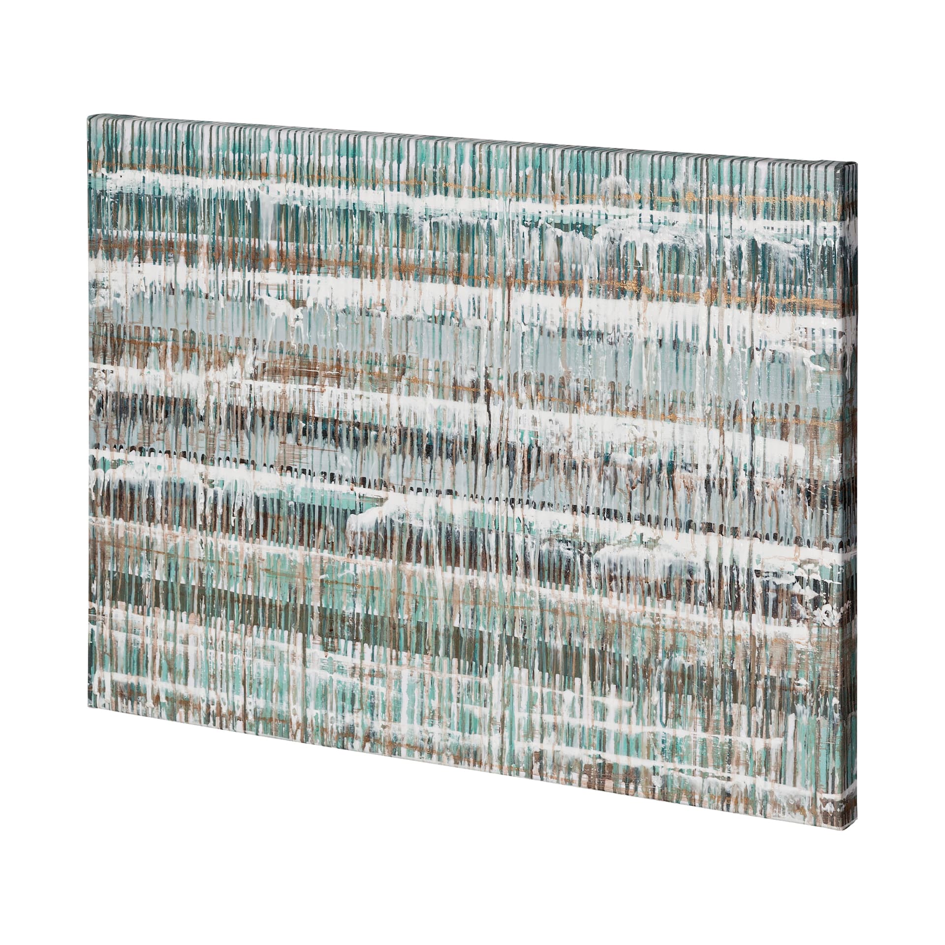 Drip Test 2 by Mercana Studio a Hand Embellished Textured Canvas — product photograph