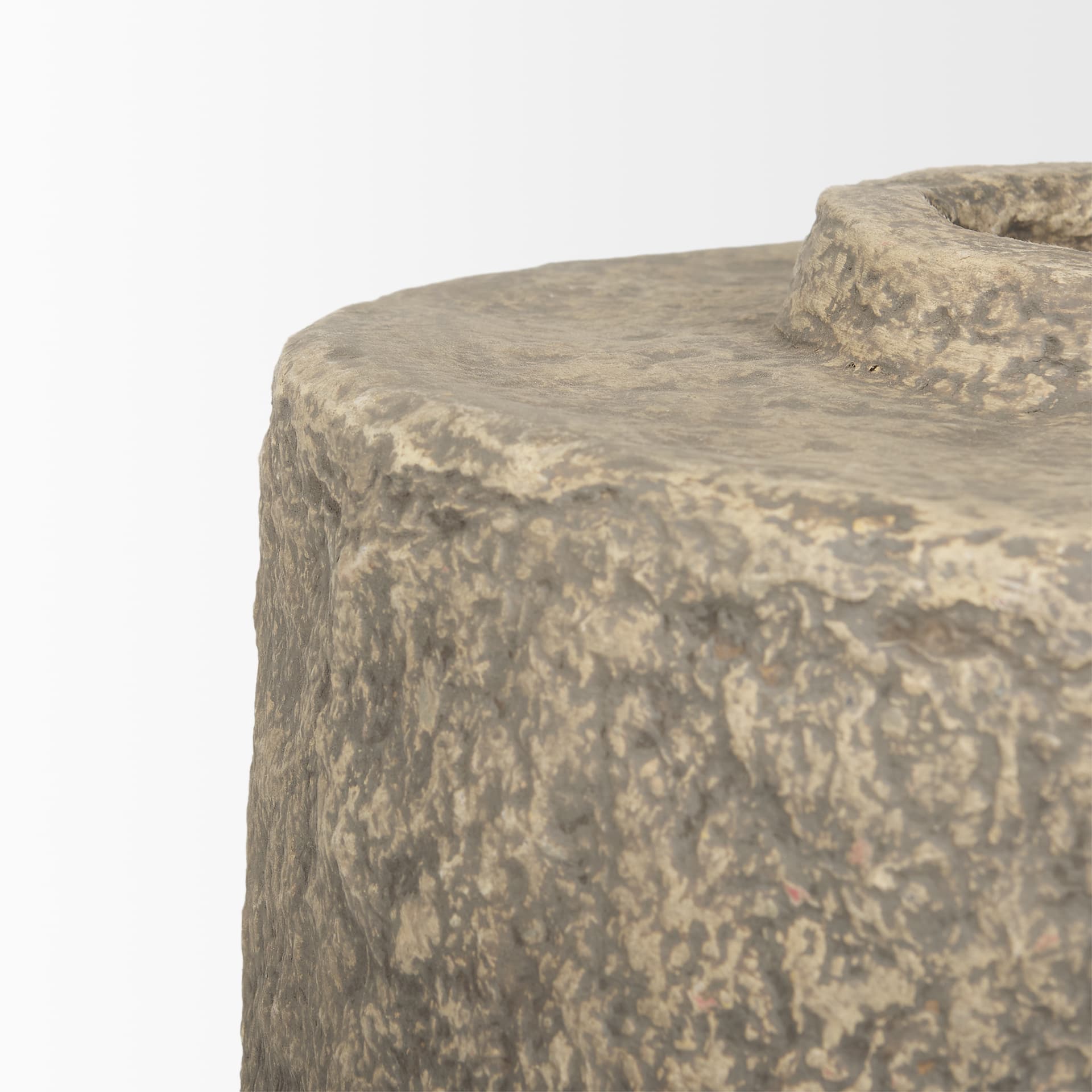 Rama Small Gray Paper Mache Floor Vase — product photograph