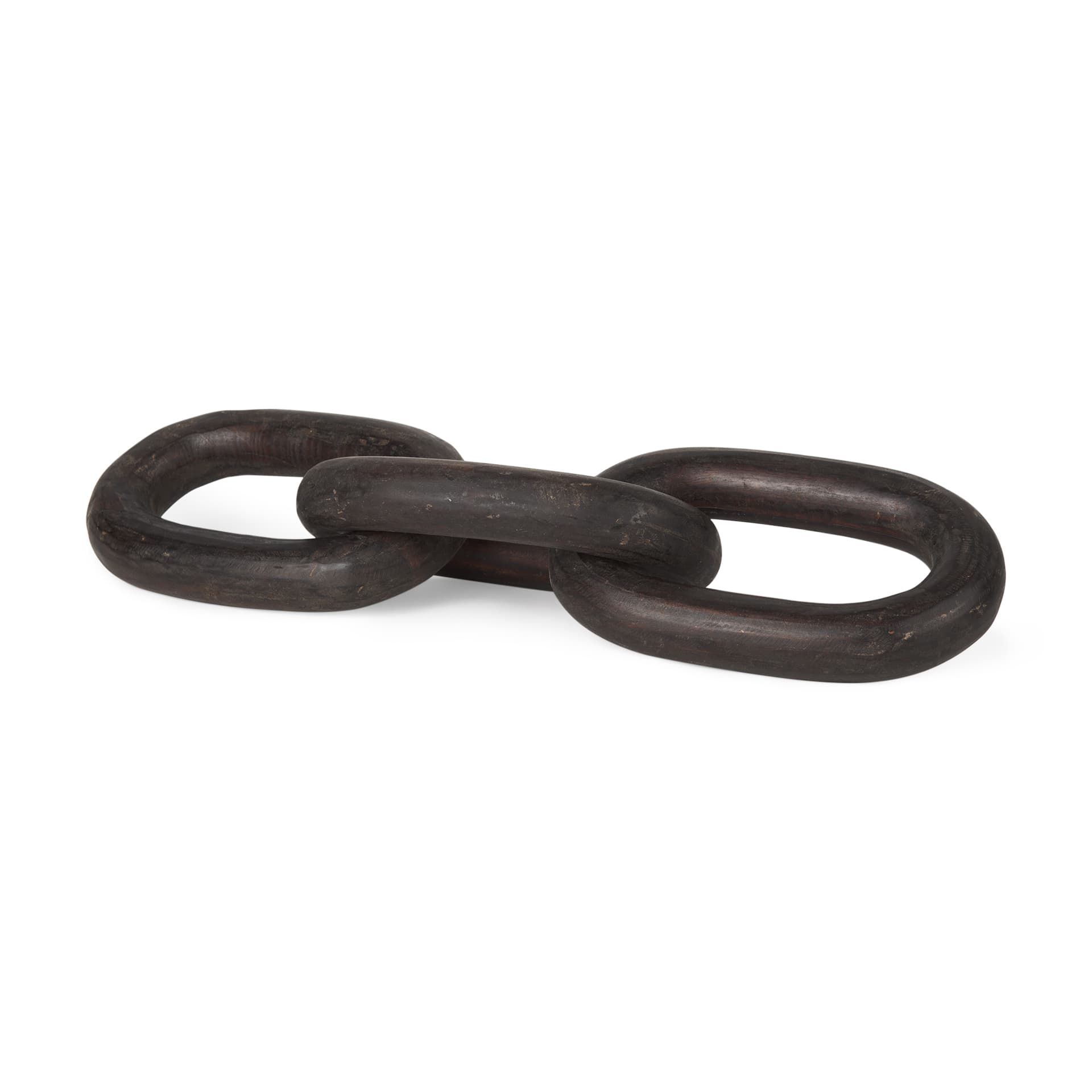 Tayla Large Black-Brown Wood Chain Link — product photograph