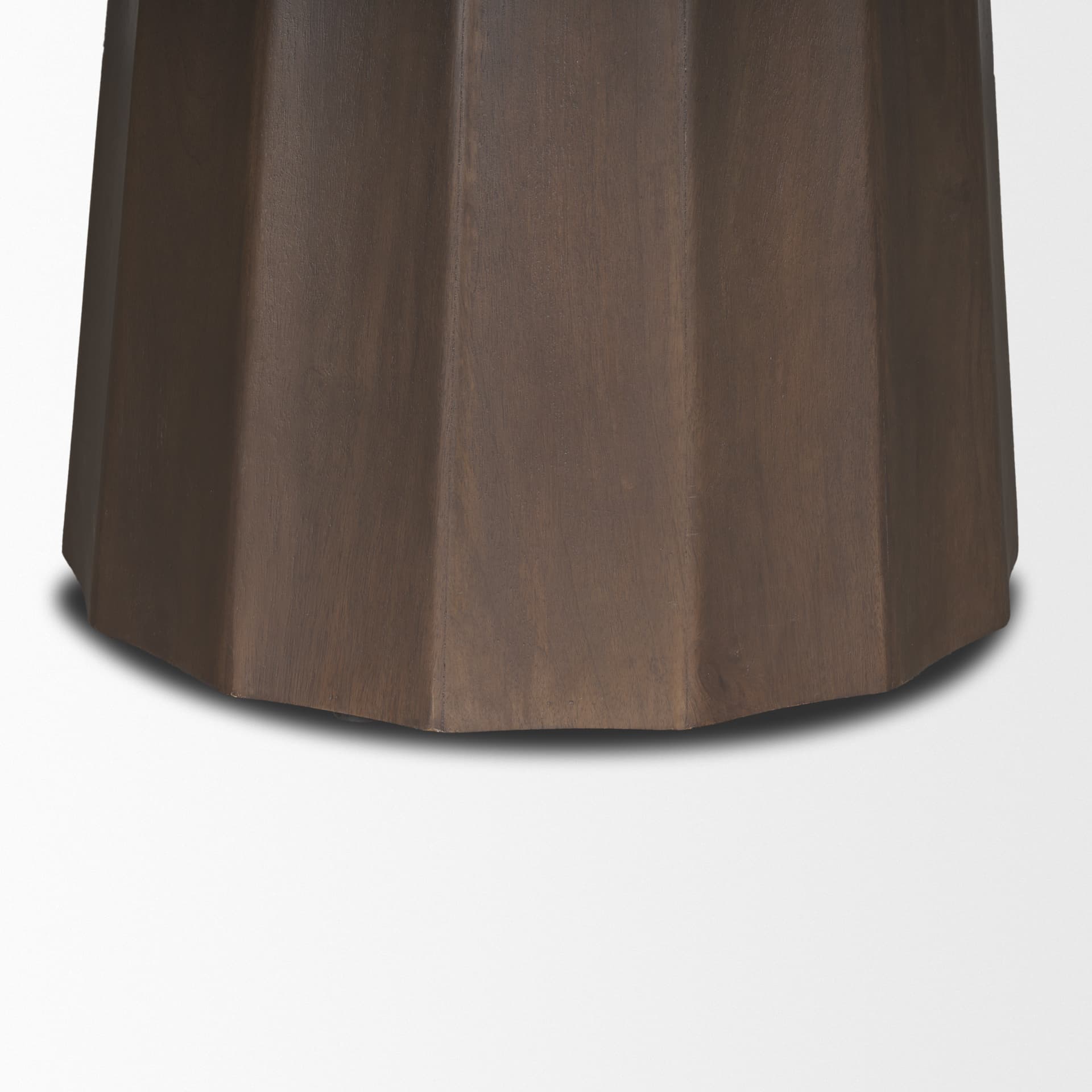 Swanson 60" Round Pedestal Dining Table | Dark Brown Wood | Seats 6 — product photograph