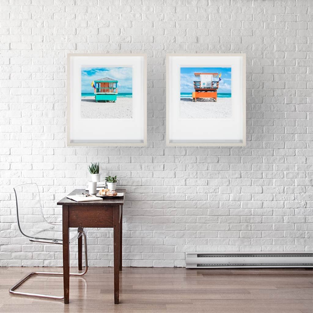 Miami Beach IV by Richard Silver a Framed Photo Art Print Matted under Glass — product photograph