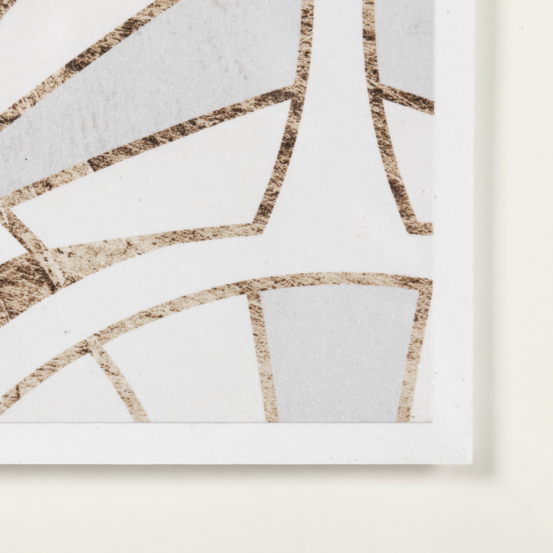 Deco Patterning I by Victoria Barnes a Hand Embellished Textured Framed Art Print Matted under Glass — product photograph