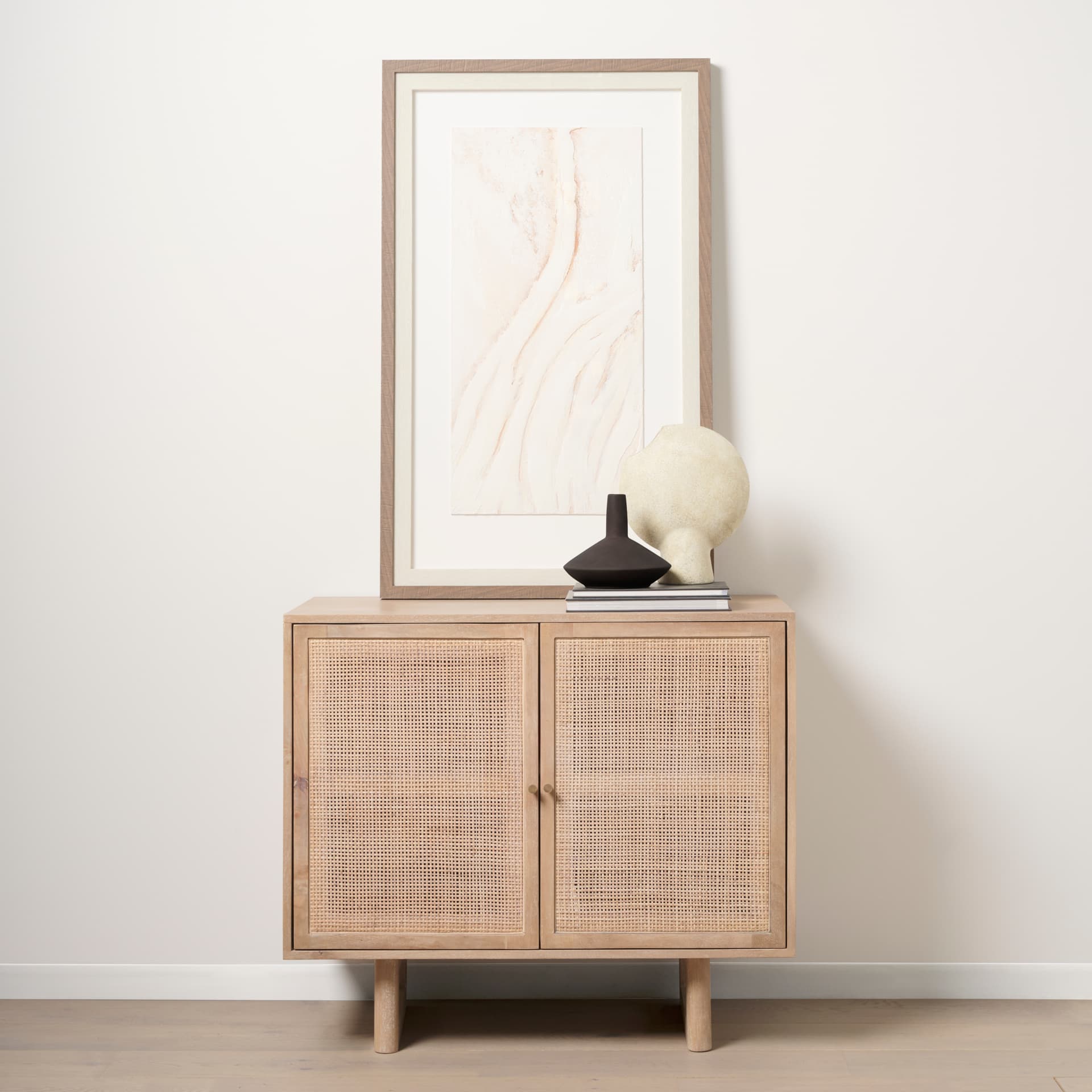 Dune I by Studio M a handmade Original Framed Artwork under Glass — in a styled room