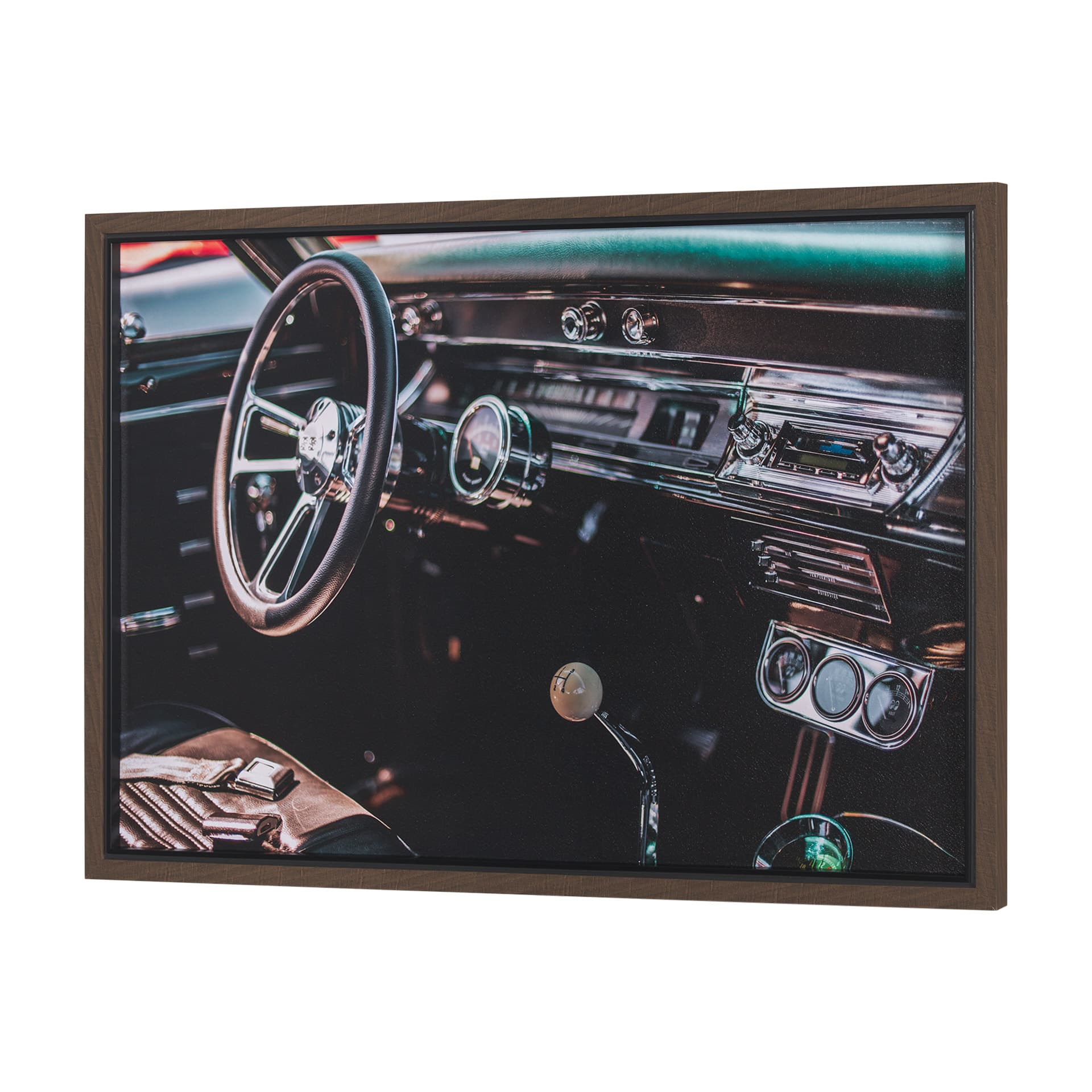 Car Interior by Tim Mossholder a Hand Embellished Framed Photo Art Print — product photograph