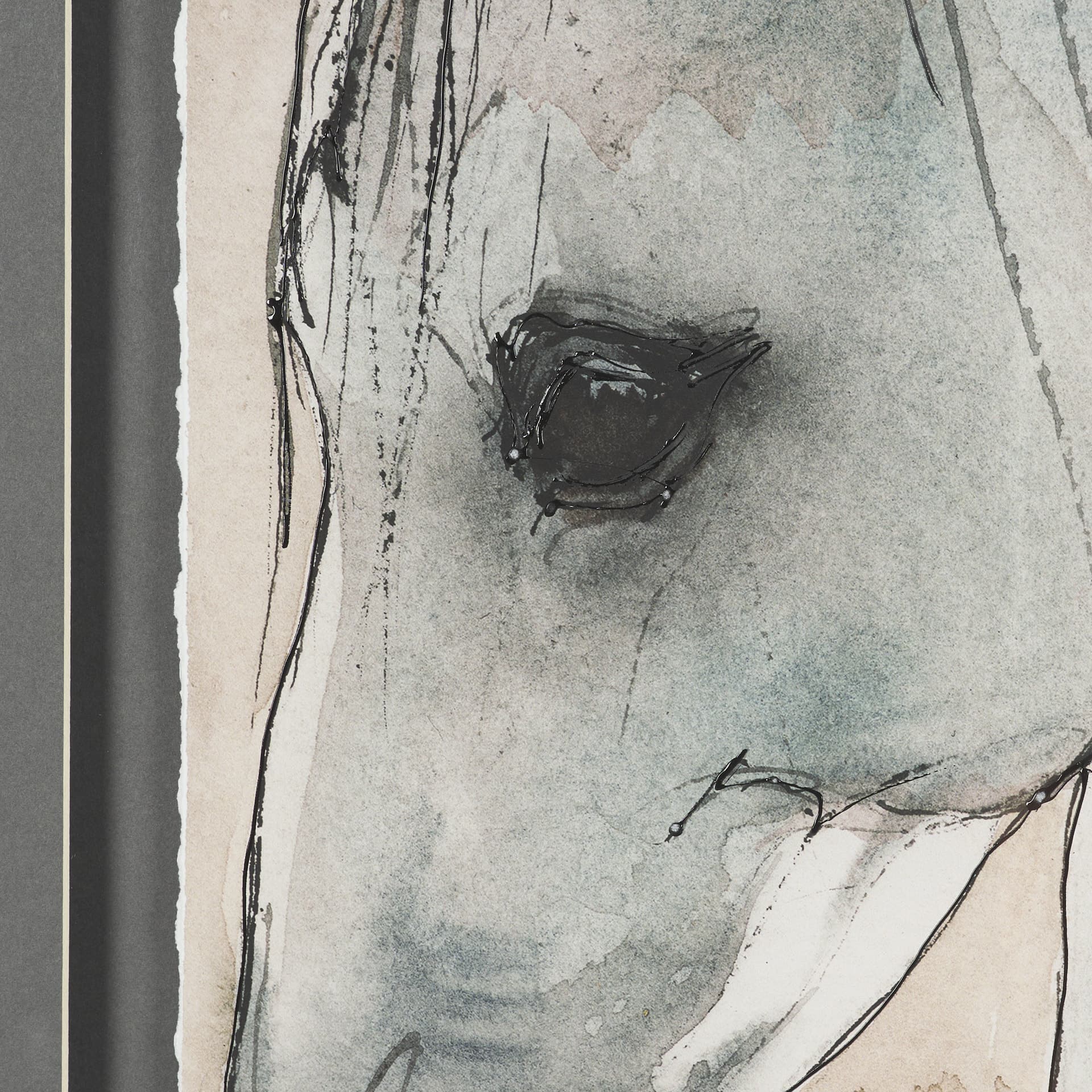 Elegant Beauties II by Mercana Studio Hand-Embellished Framed Artwork Matted under Glass — product photograph