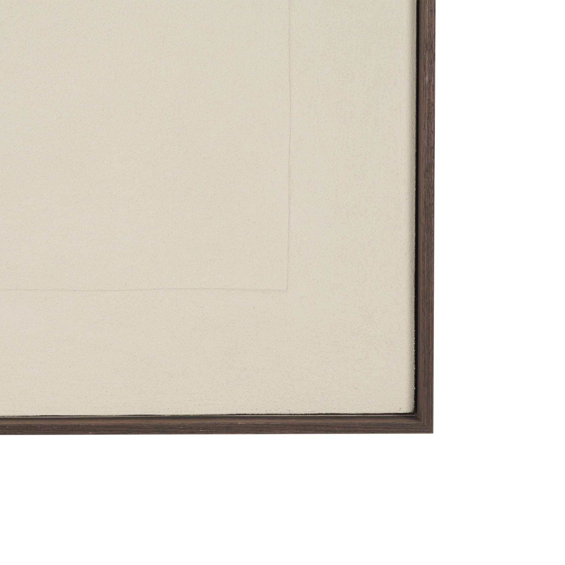 Drape II Cream Fabric Dimensional Framed Art — product photograph