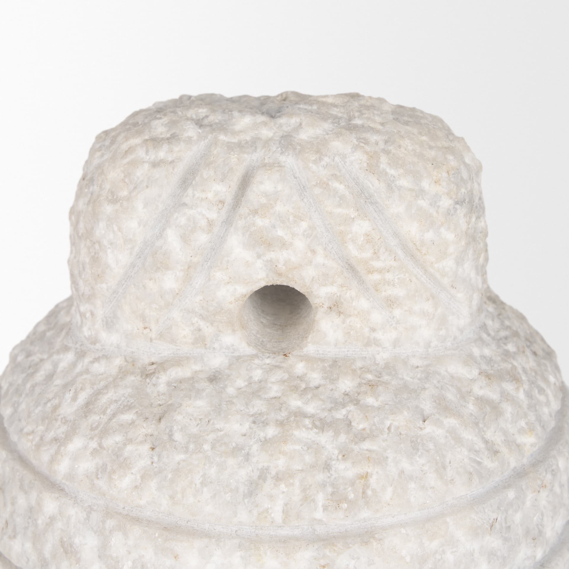 Irina Small White Marble Door Stopper — product photograph