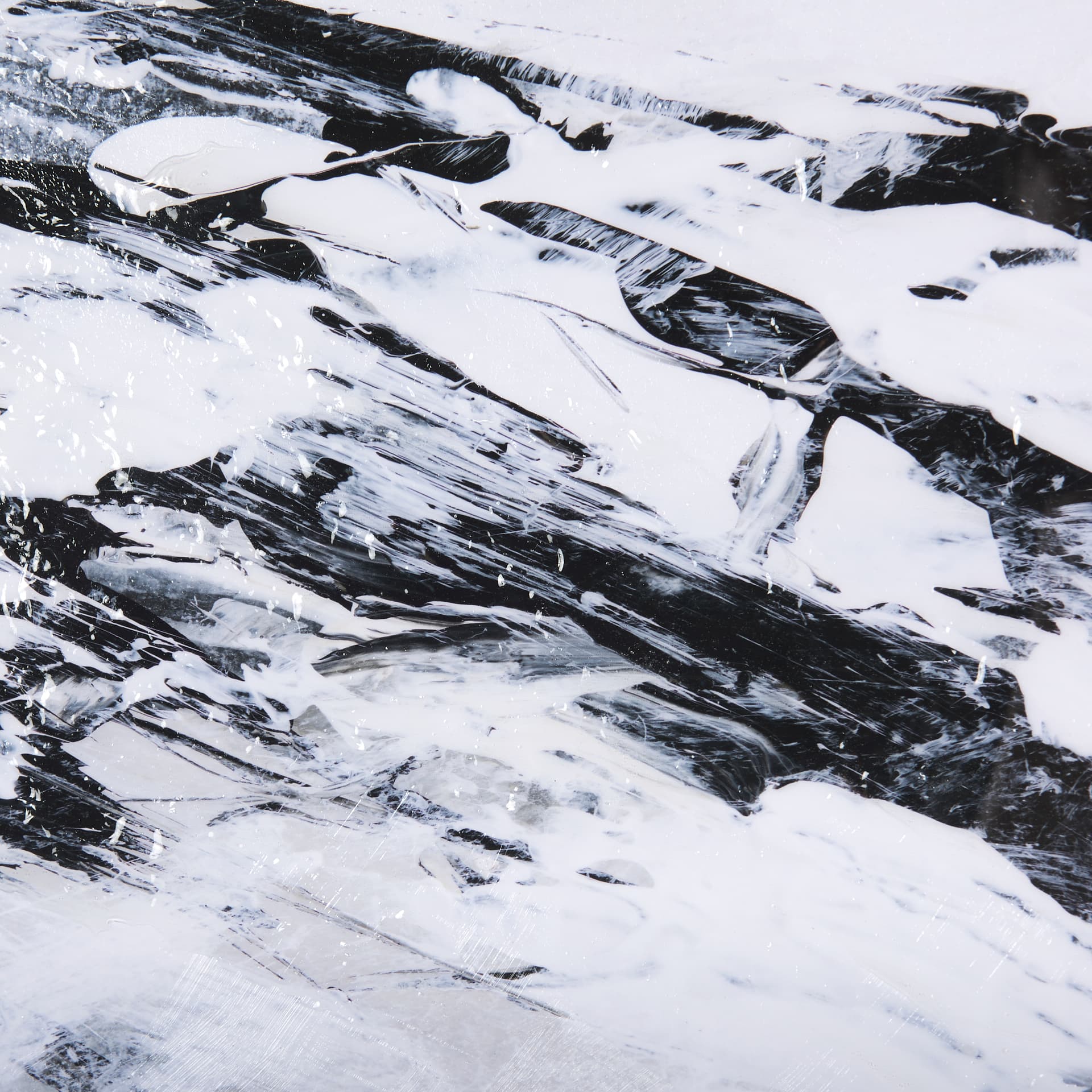 Black Strokes III by Mercana Studio a Hand Embellished Textured Framed Art Print Matted under Glass — product photograph