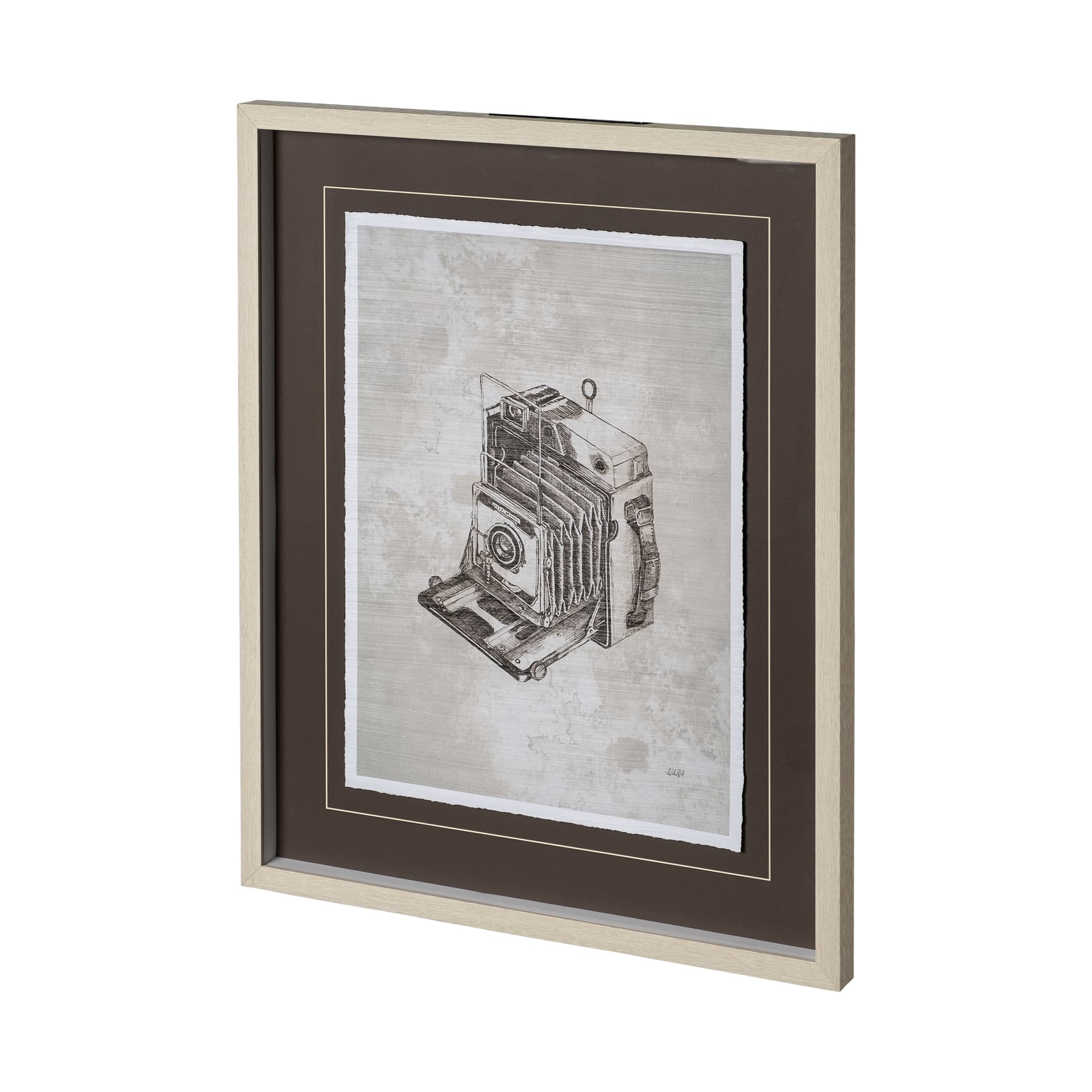 Pacemaker Bronze I by Alarm a Hand Embellished Textured Framed Art Print Matted under Glass — product photograph