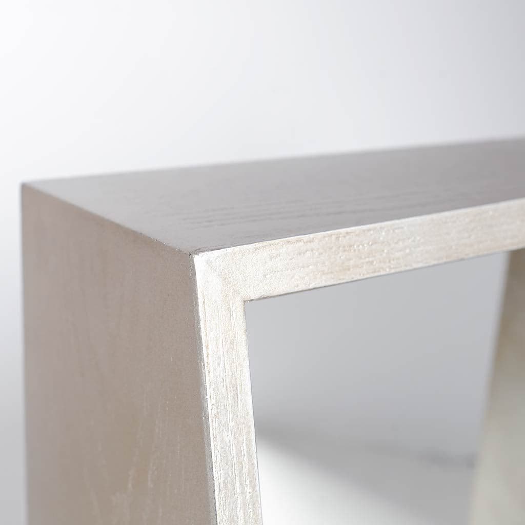 Barra 14x14 Champagne Wood Mirror Box — product photograph