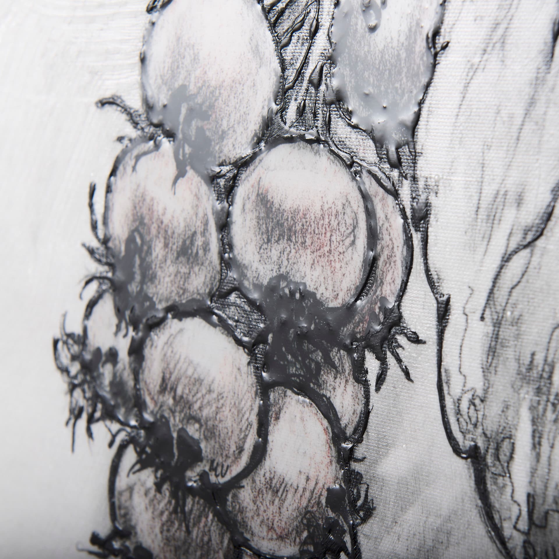 Wildberry Collection Saskatoonberry by Ariana a Hand Embellished Textured Canvas — product photograph